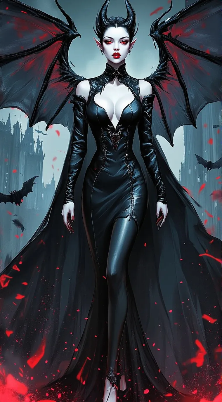 ai character: Dragona Dracula  background