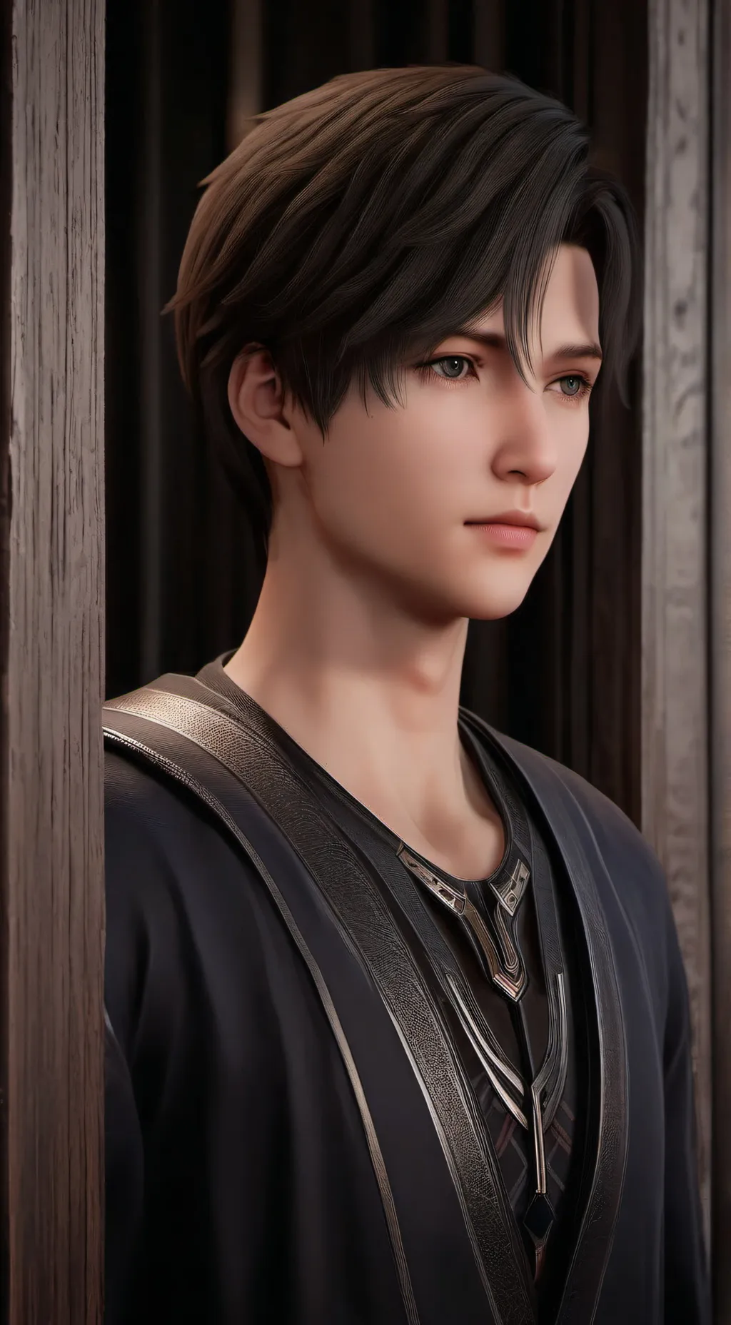 ai character: Лейт background