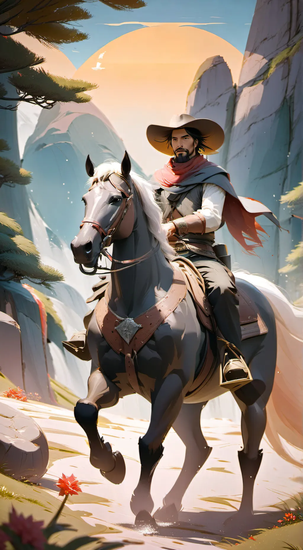 ai character: Cowboys  background