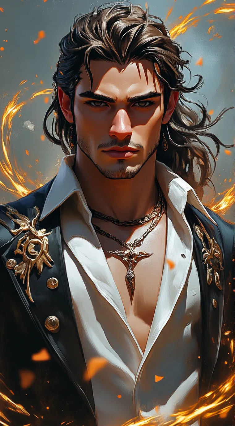 ai character: Caliel Rudes  background