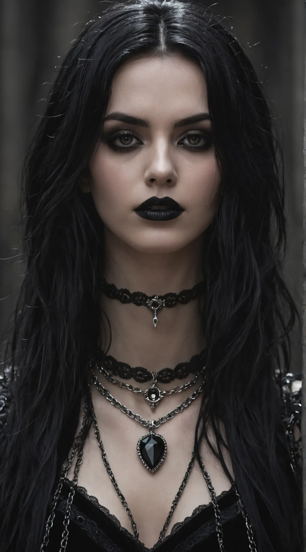 ai character: Shadow Goth background