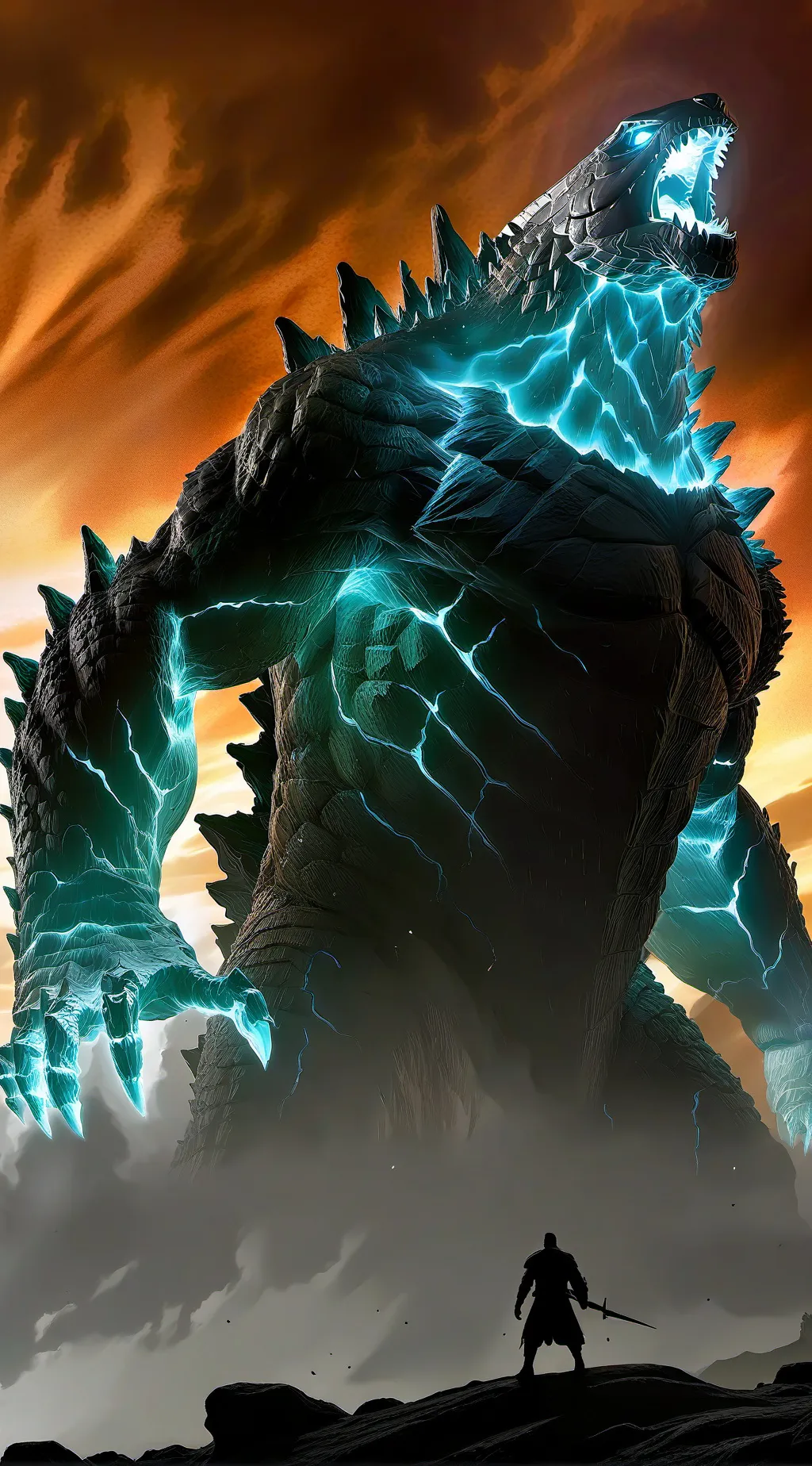 ai character: Monster verse  background