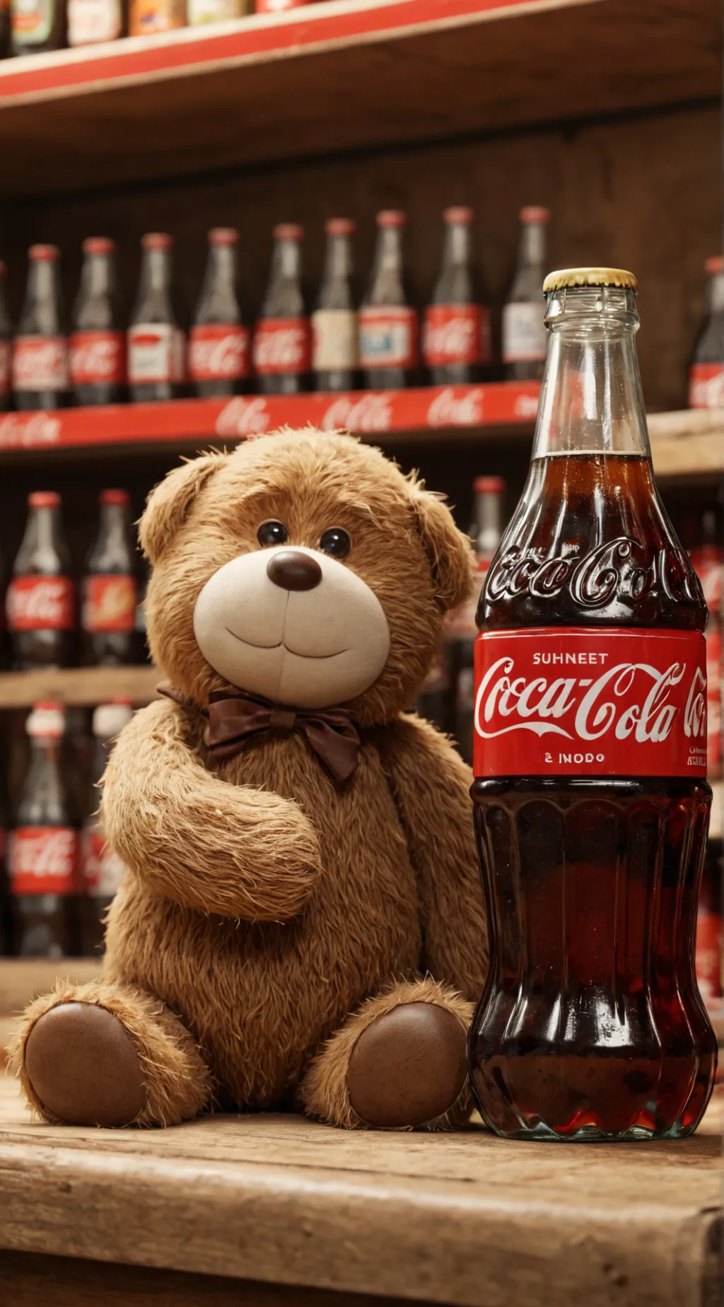 ai character: urso da chotacola  background
