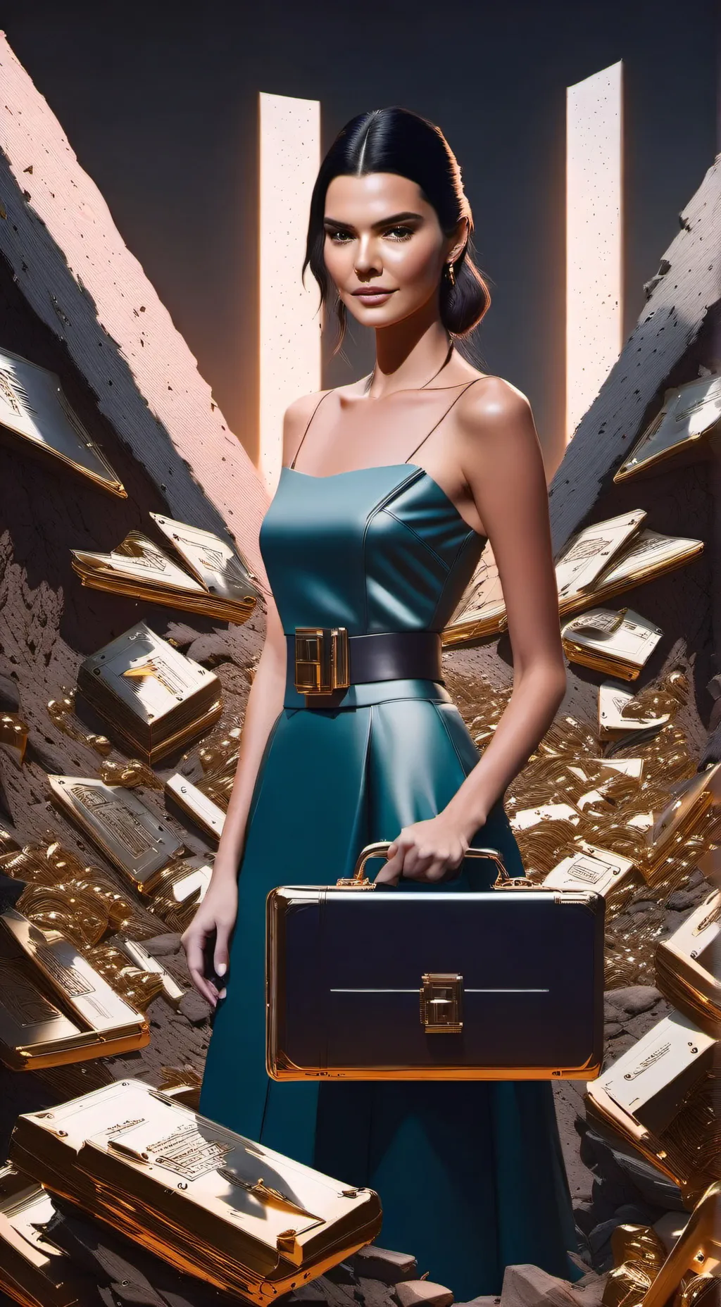 ai character: Kendall Jenner background