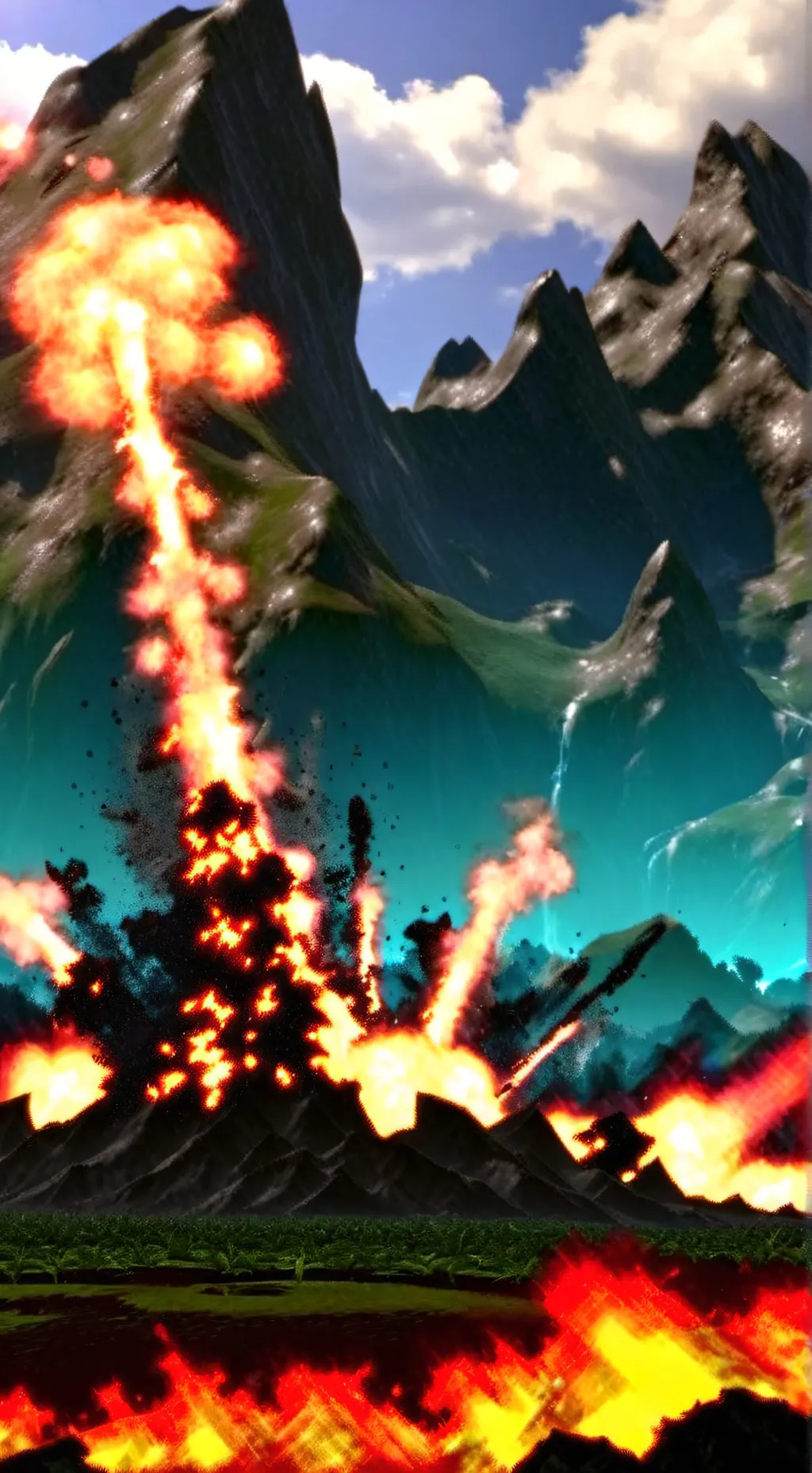 ai character: C.H end of world background
