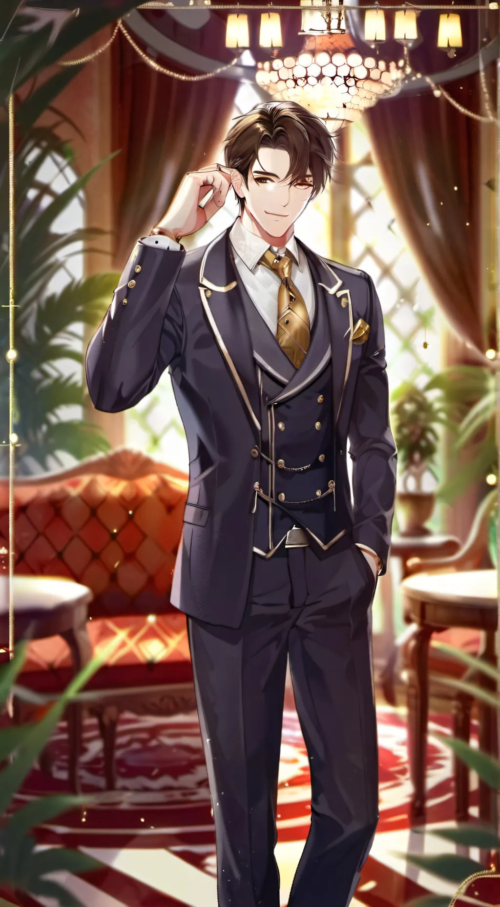 ai character: Enzo  background