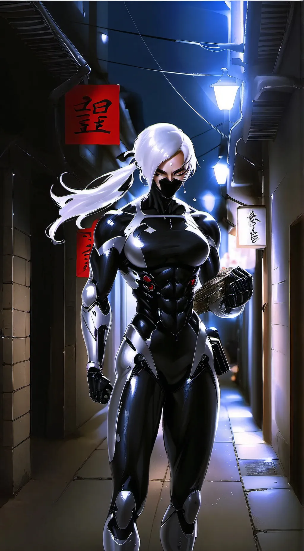 ai character: "Bag girl" background