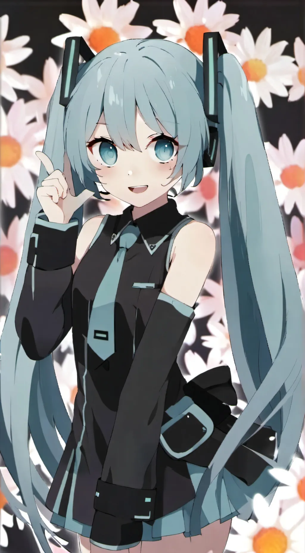 ai character: Hatsune miku background
