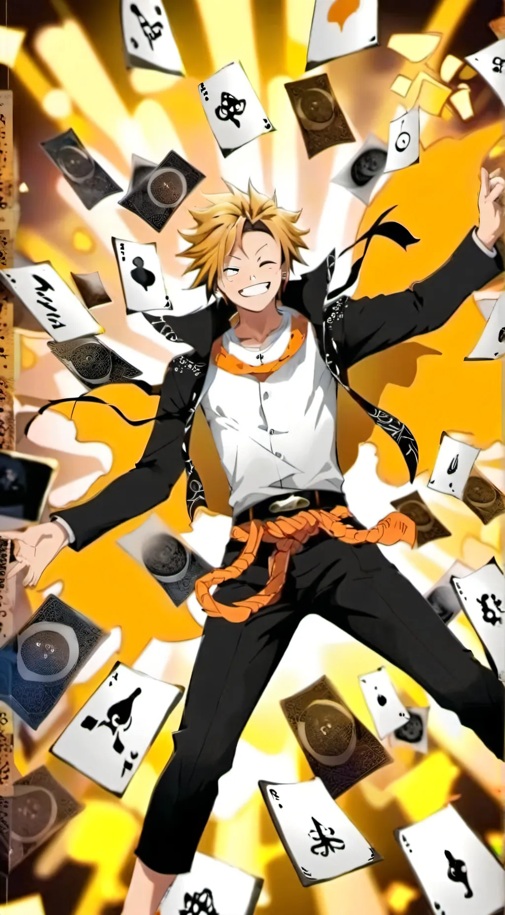 ai character: Denki ⚡⚡ background