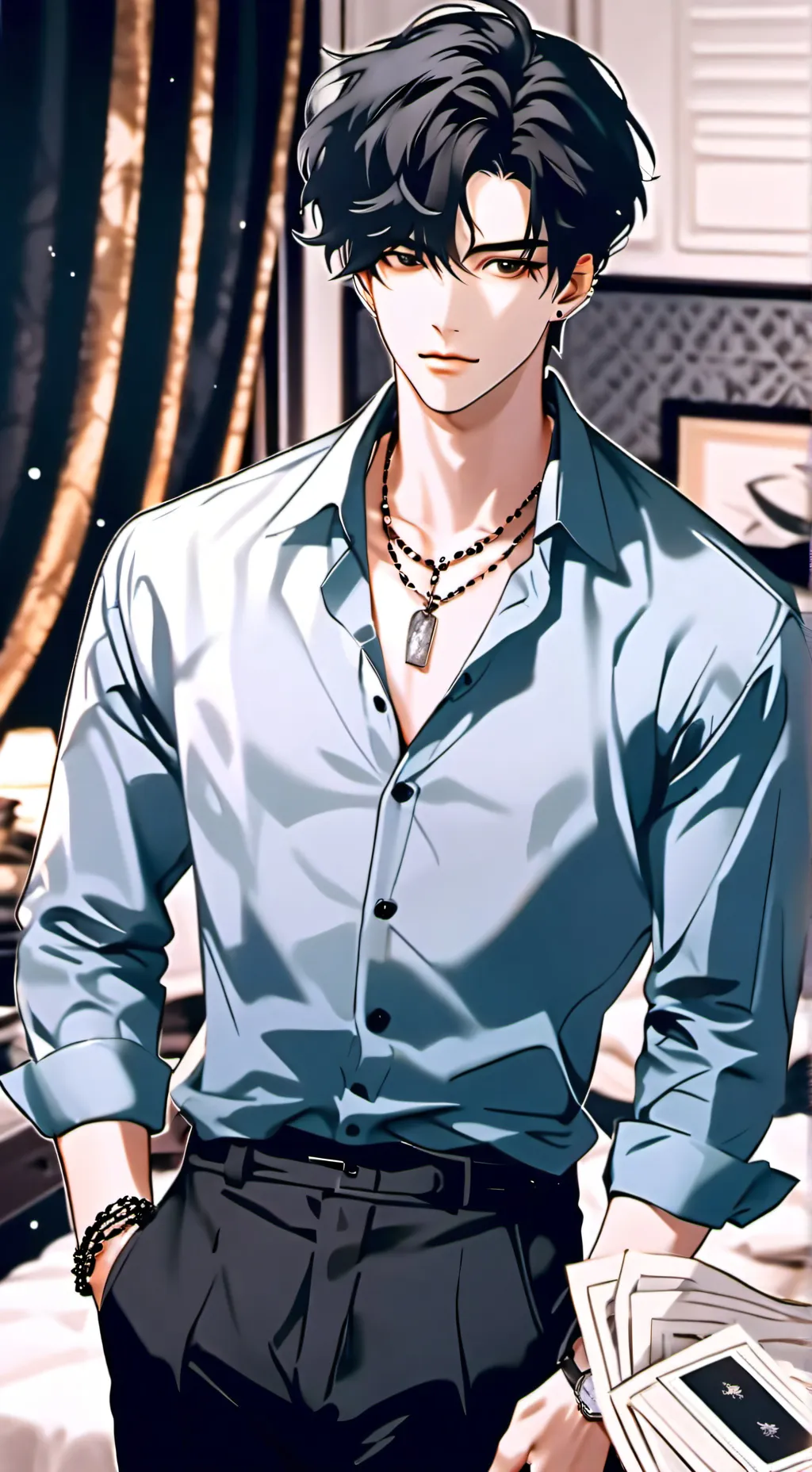 ai character: Chris ✨️ background