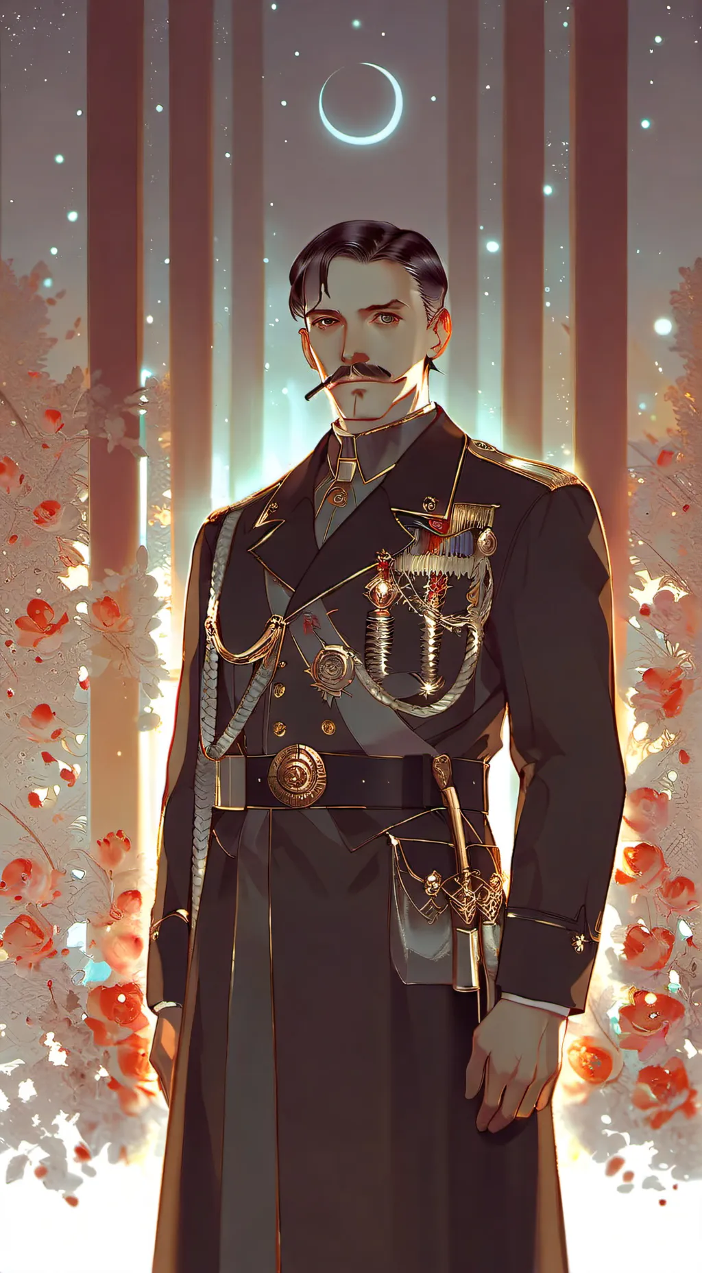 ai character: Australian painter background