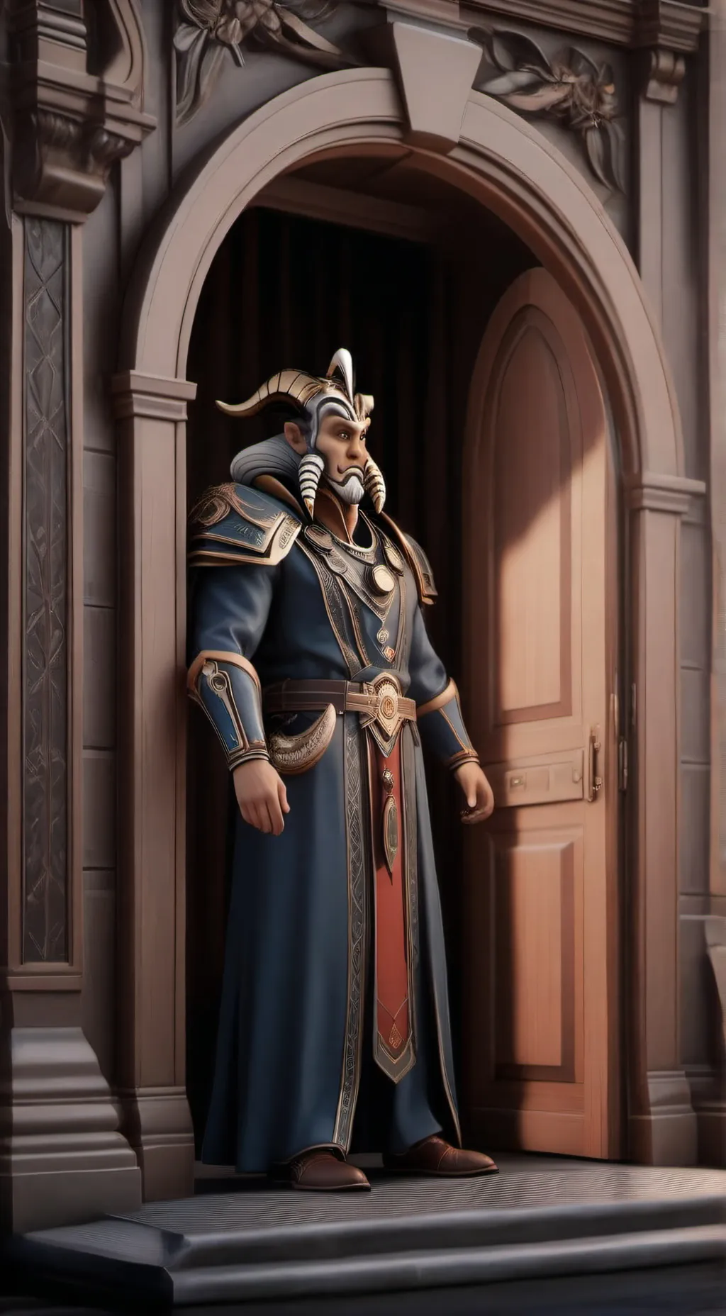 ai character: titã ano man background