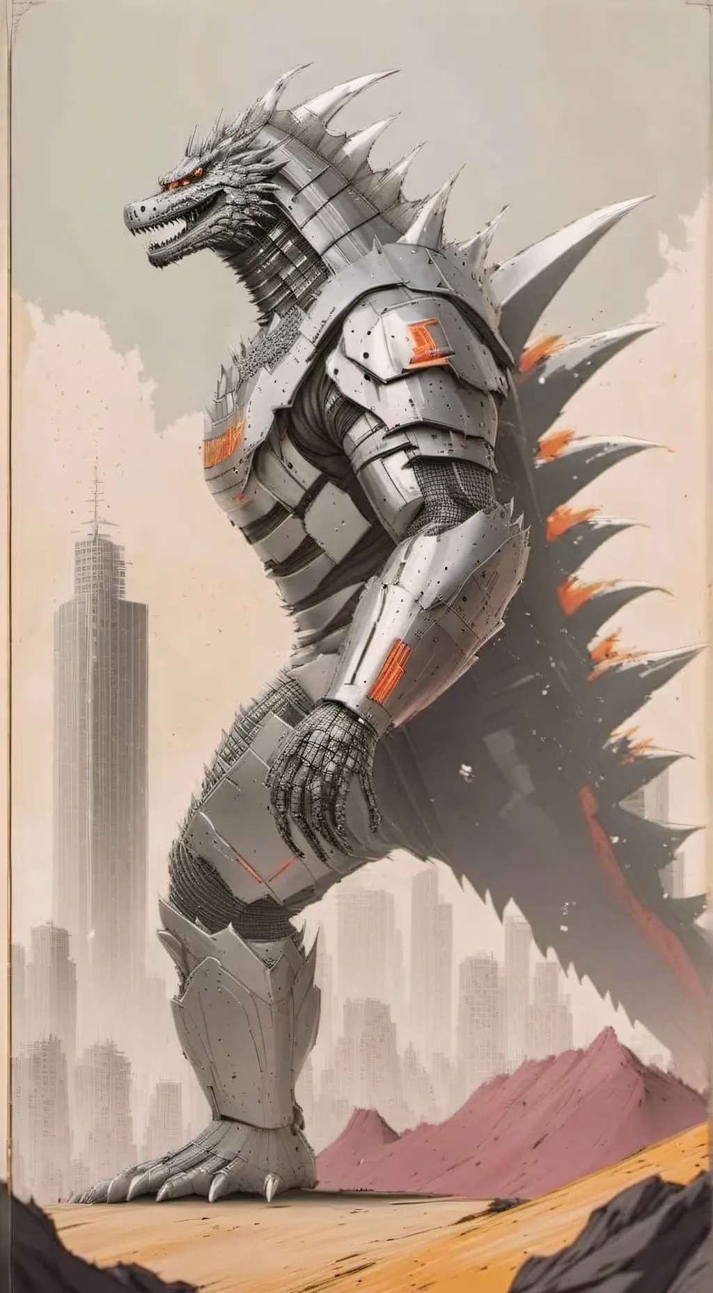 ai character: El mundo de Kaijus background
