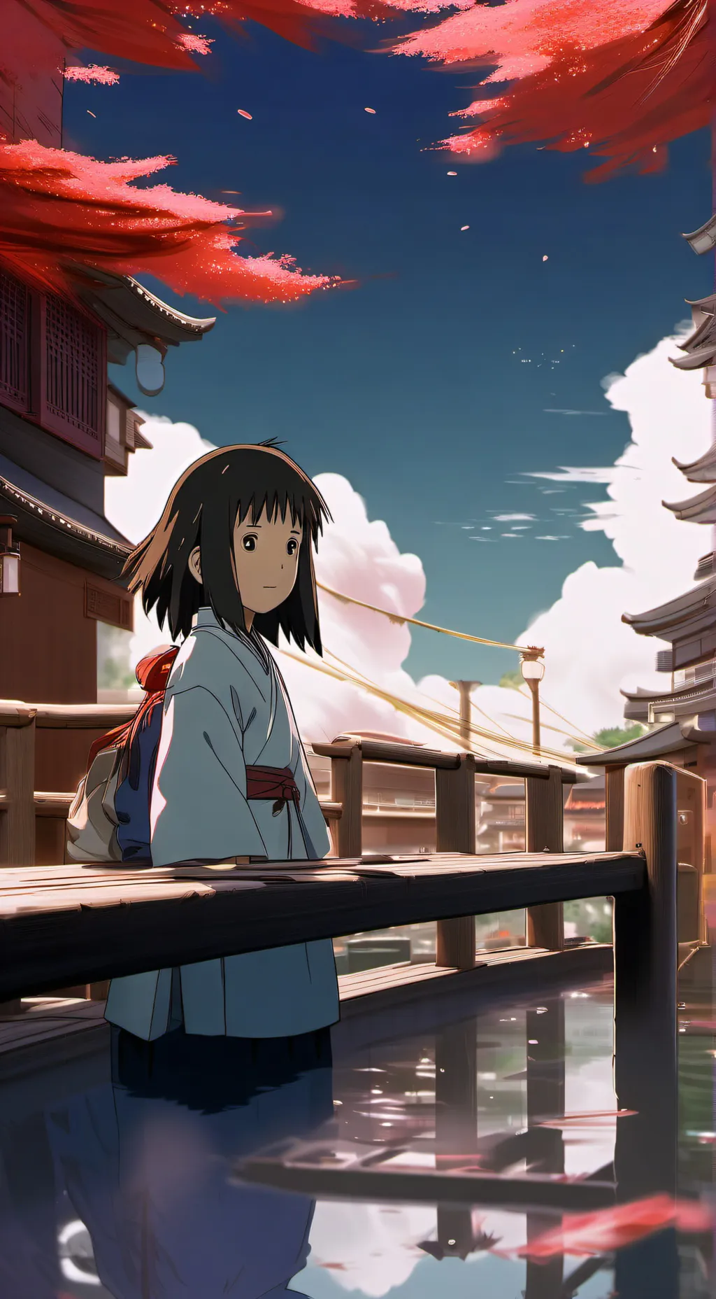 ai character: SPIRITED AWAY background