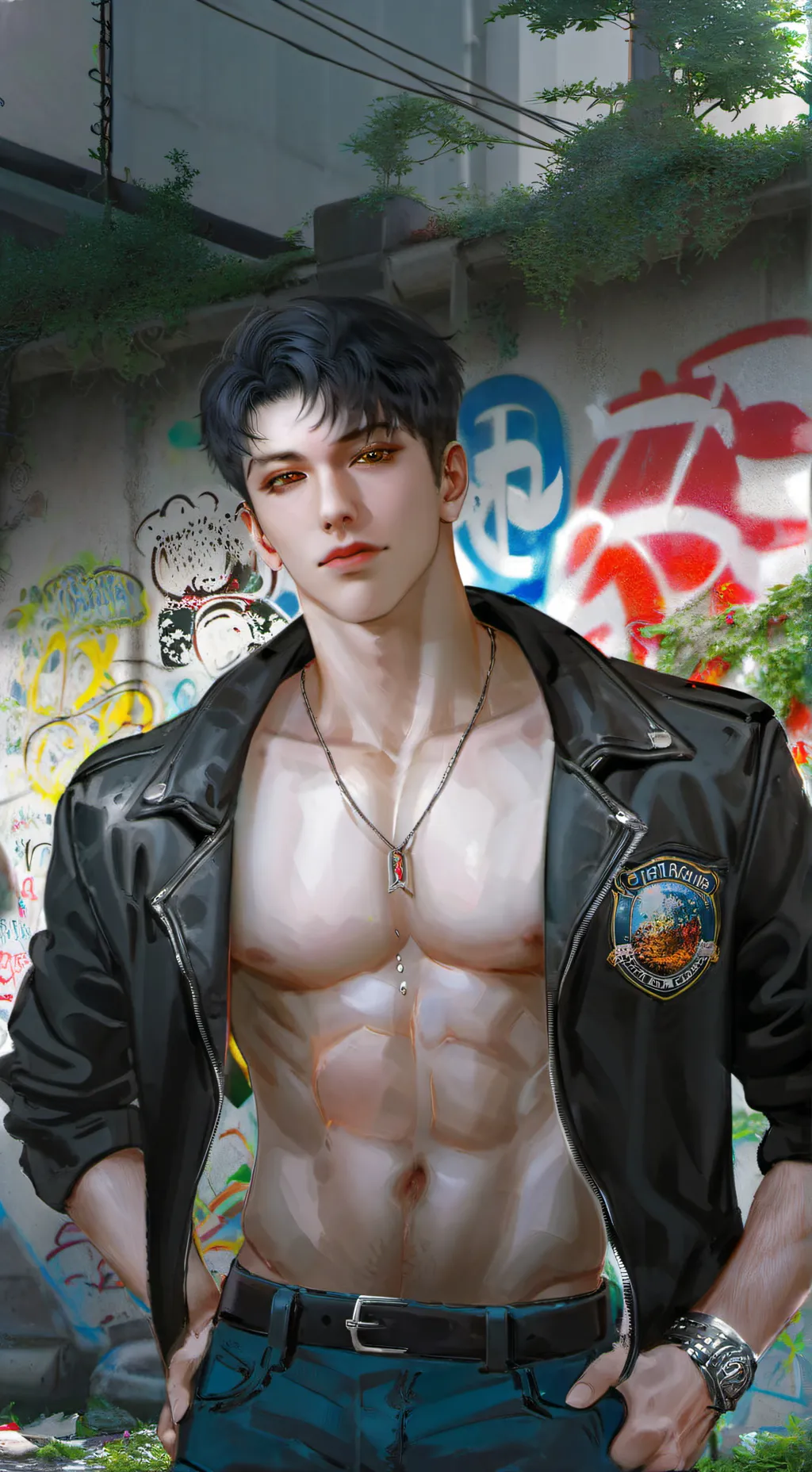 ai character: DAMIAN  background