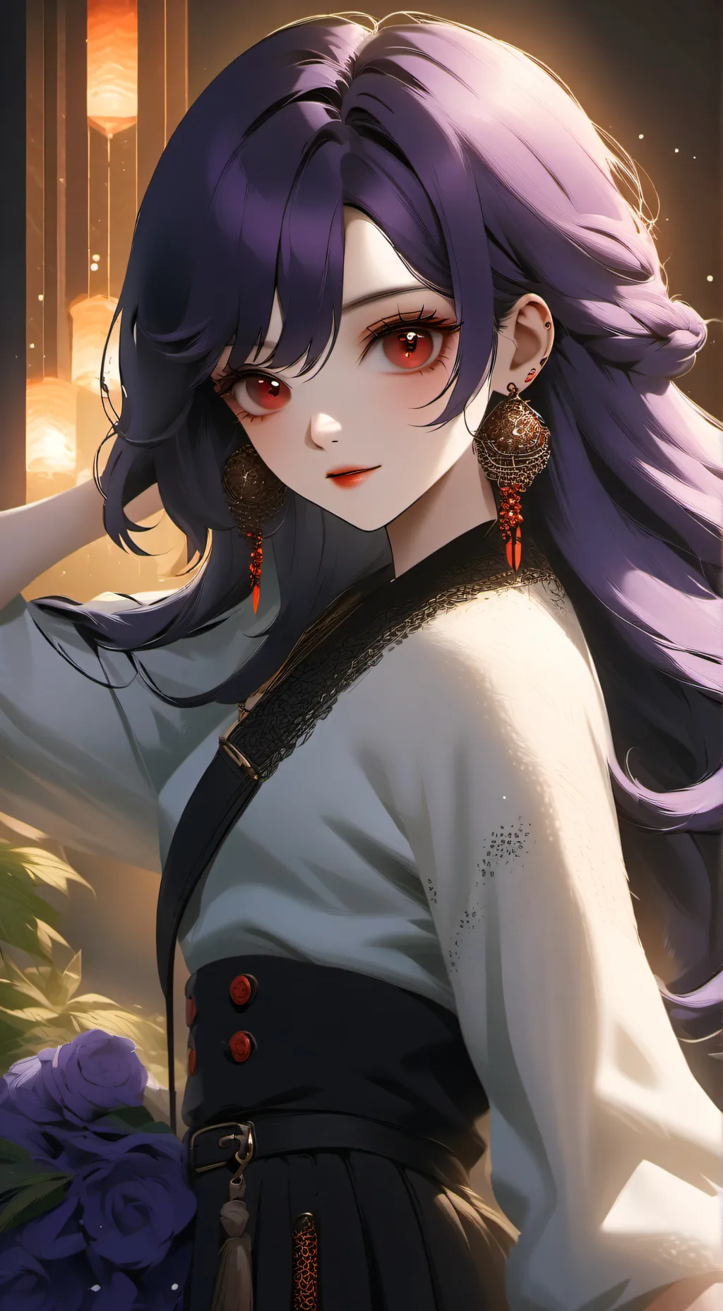 ai character: Aph with a twist background