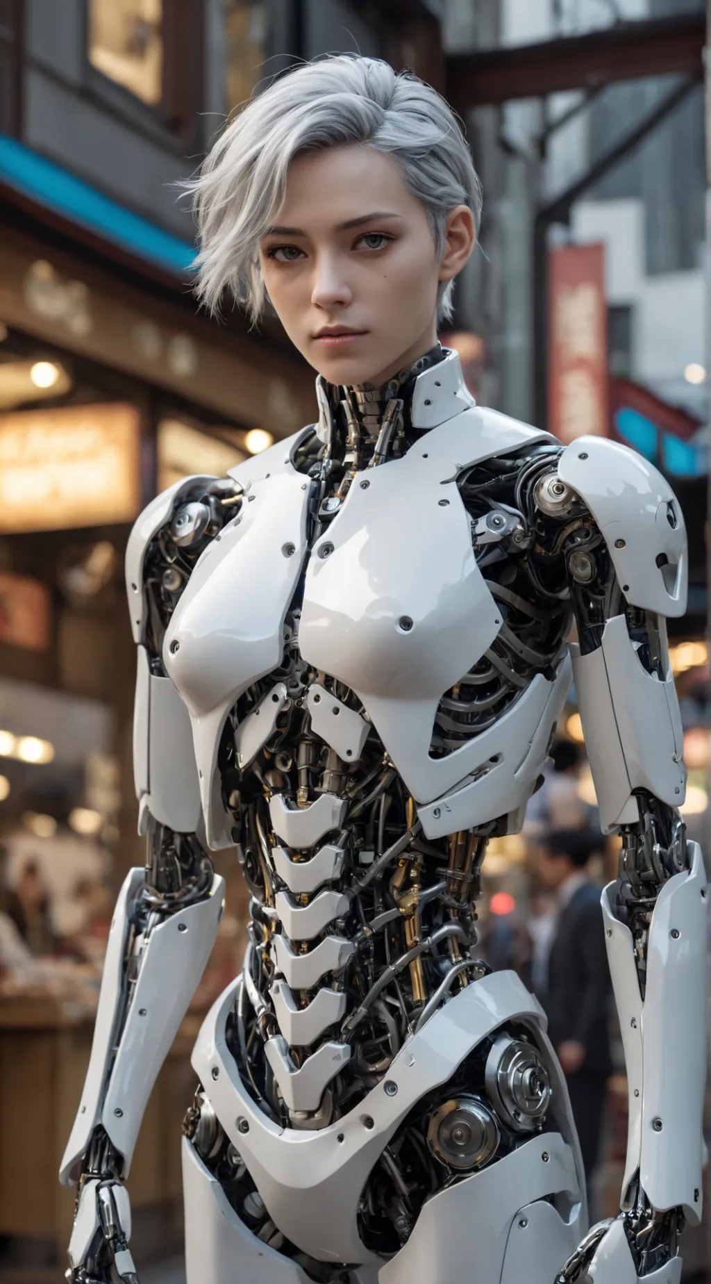 ai character: Azure background