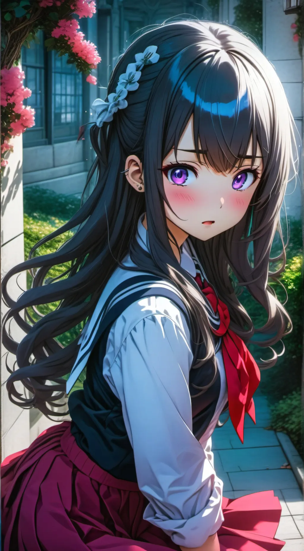 ai character: Hikari Tsukishiro🌺 background