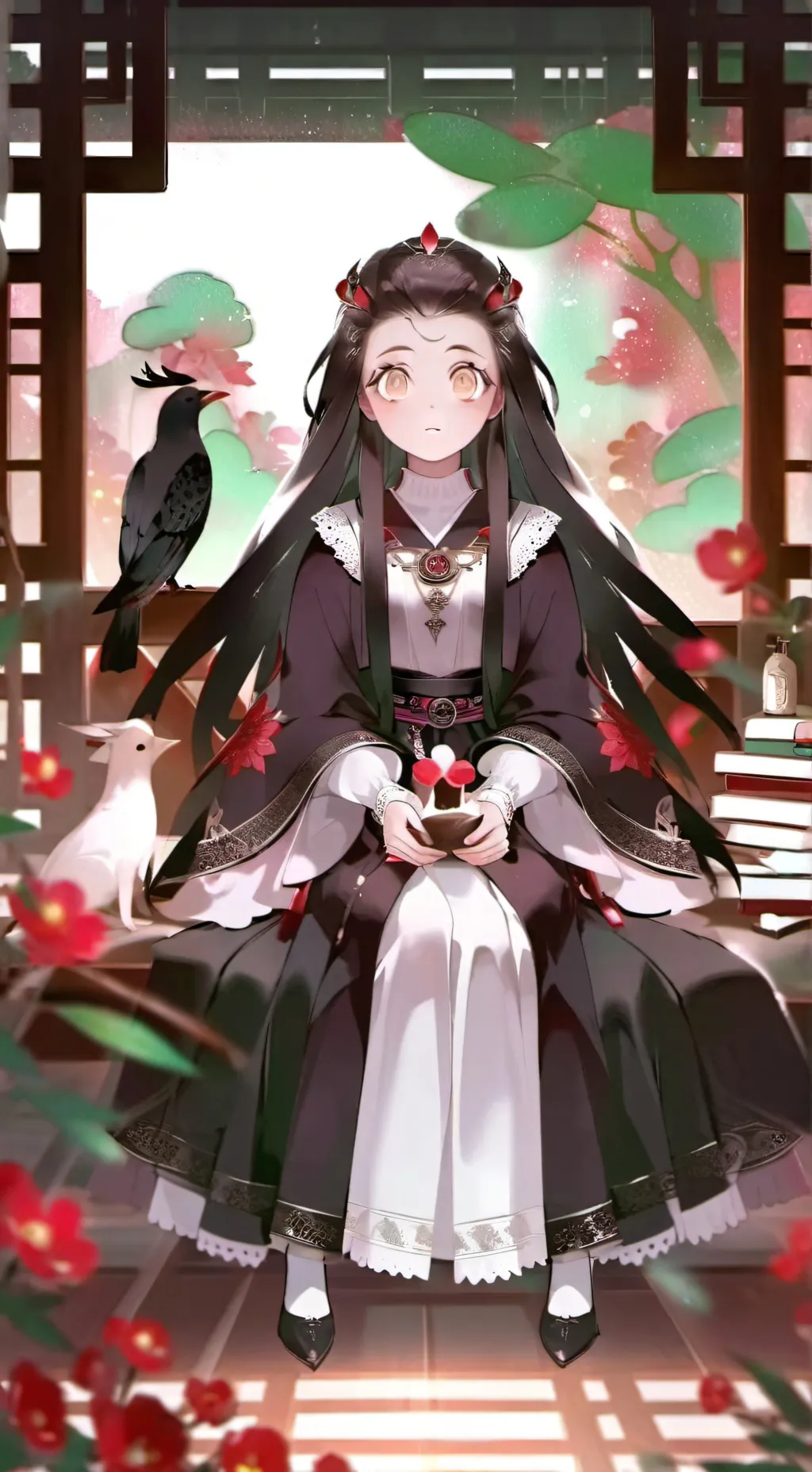 ai character: nezuko background