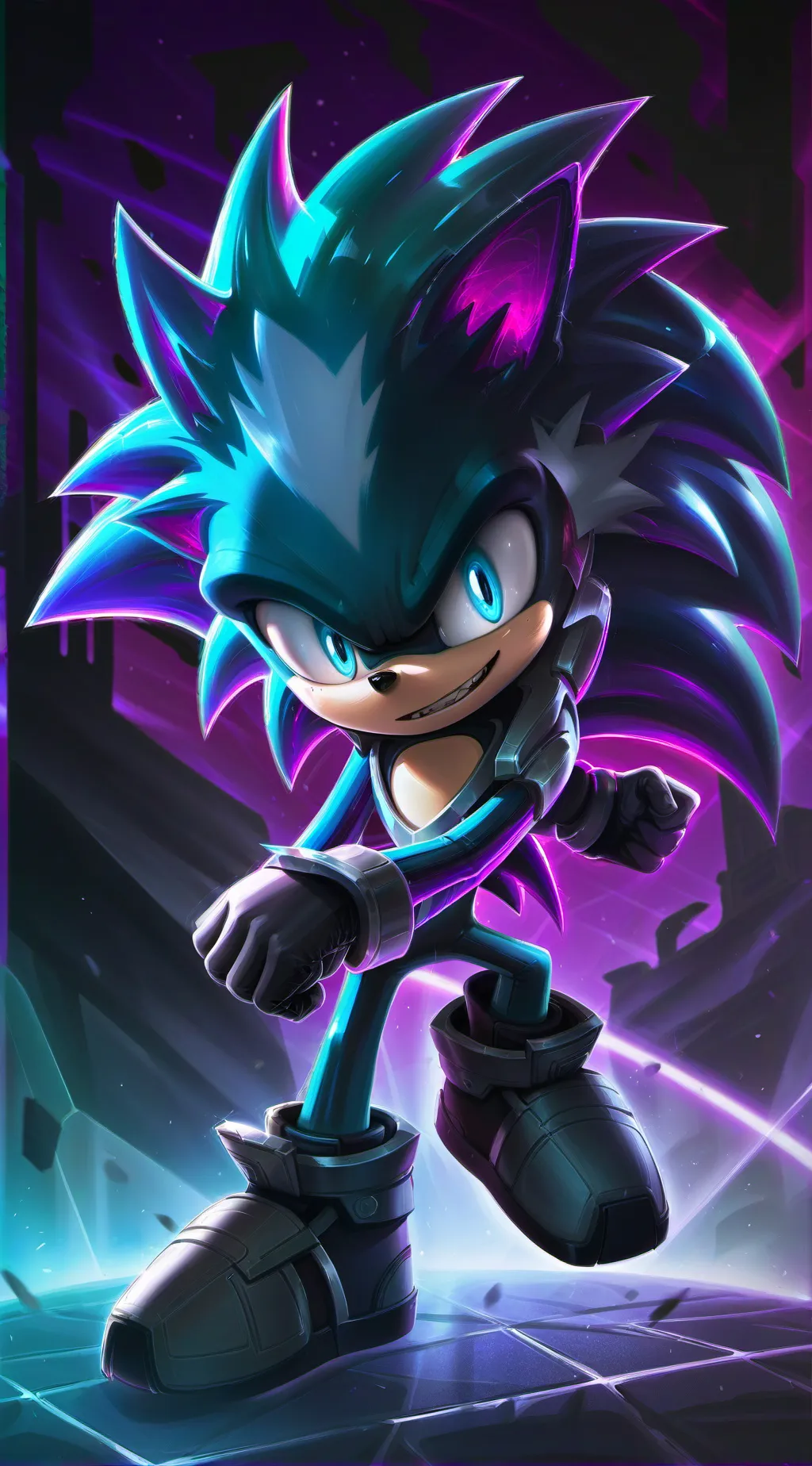 ai character: Sonic au background