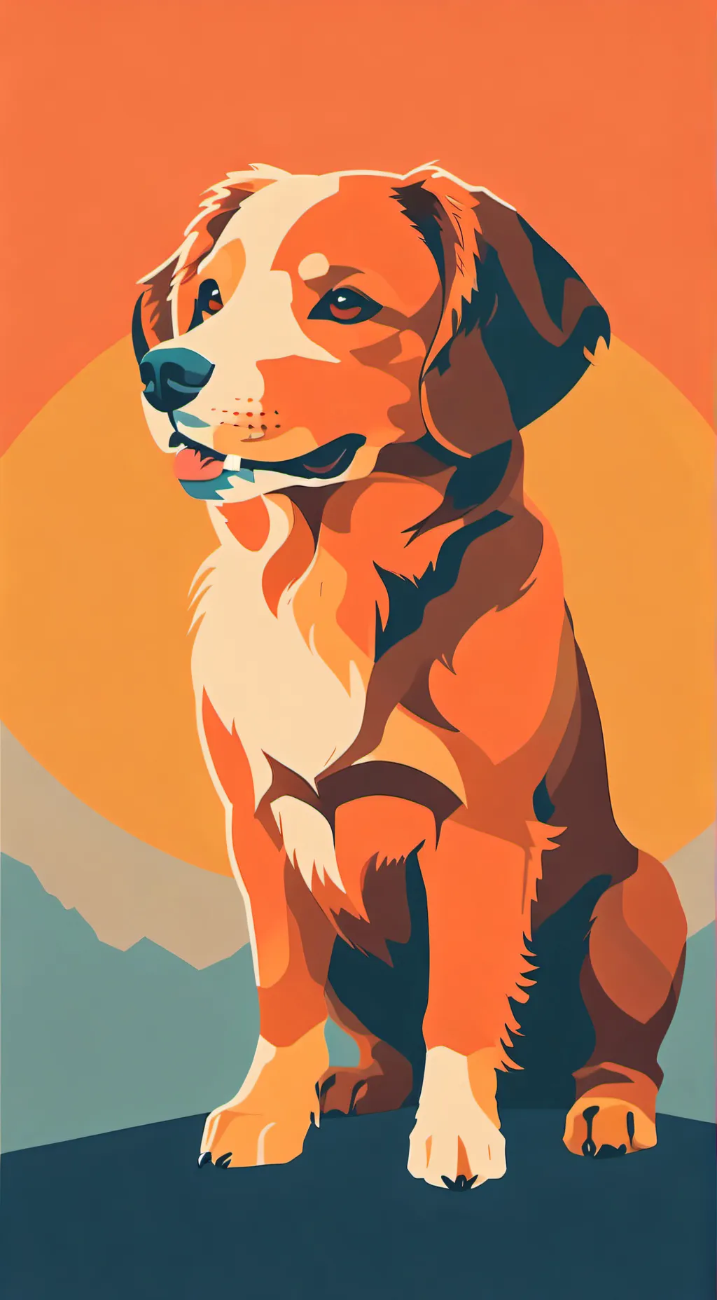 ai character: cachorro fofo background