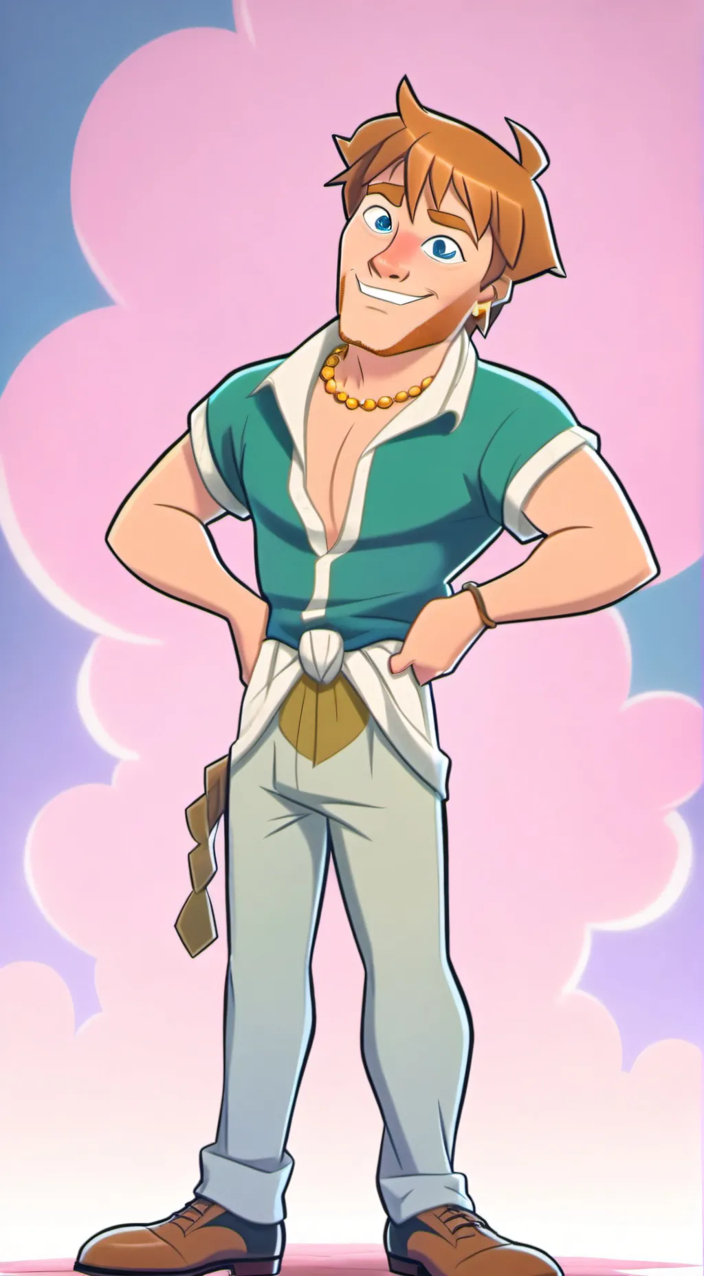 ai character: kindap Omorashi  background