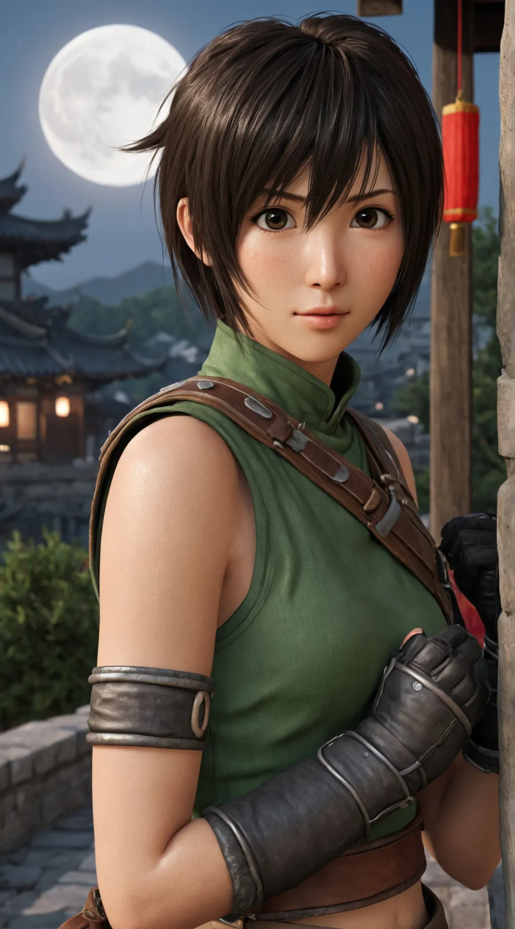 ai character: Yuffie Kisaragi background
