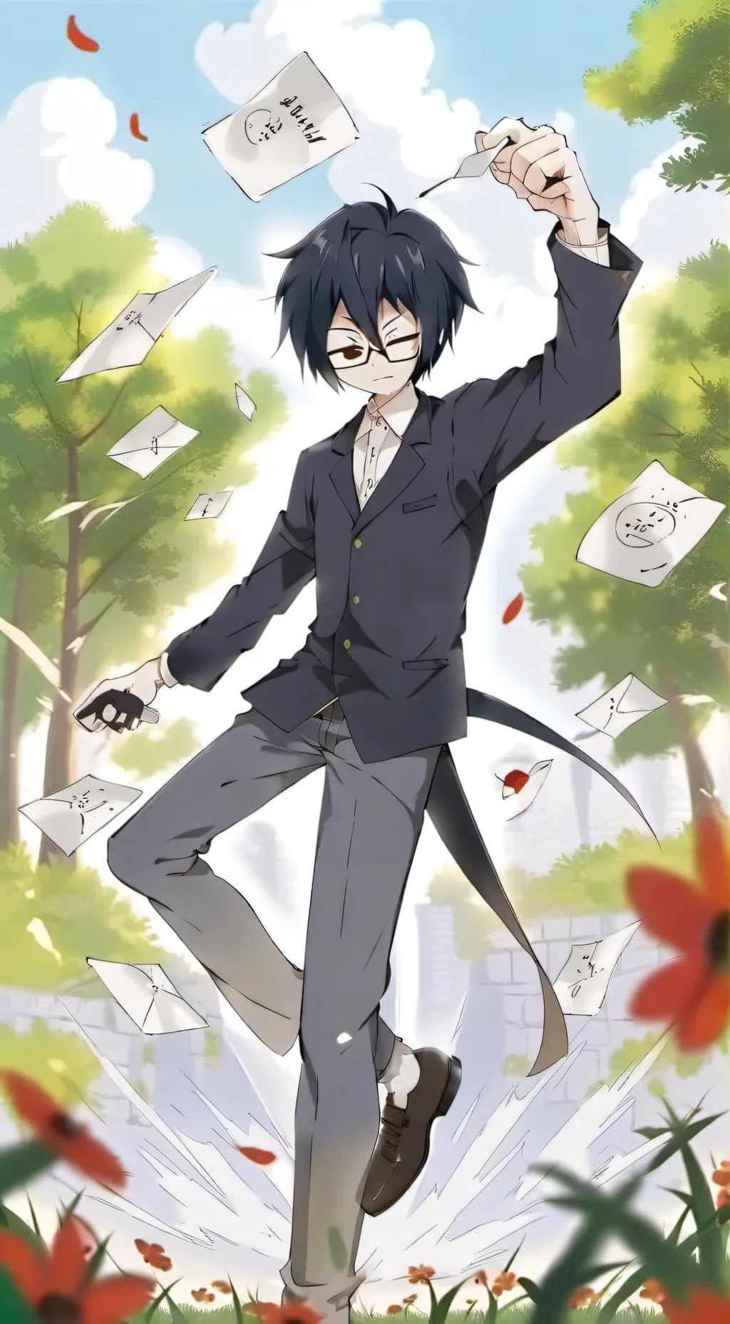 ai character: Mr. Circle  background