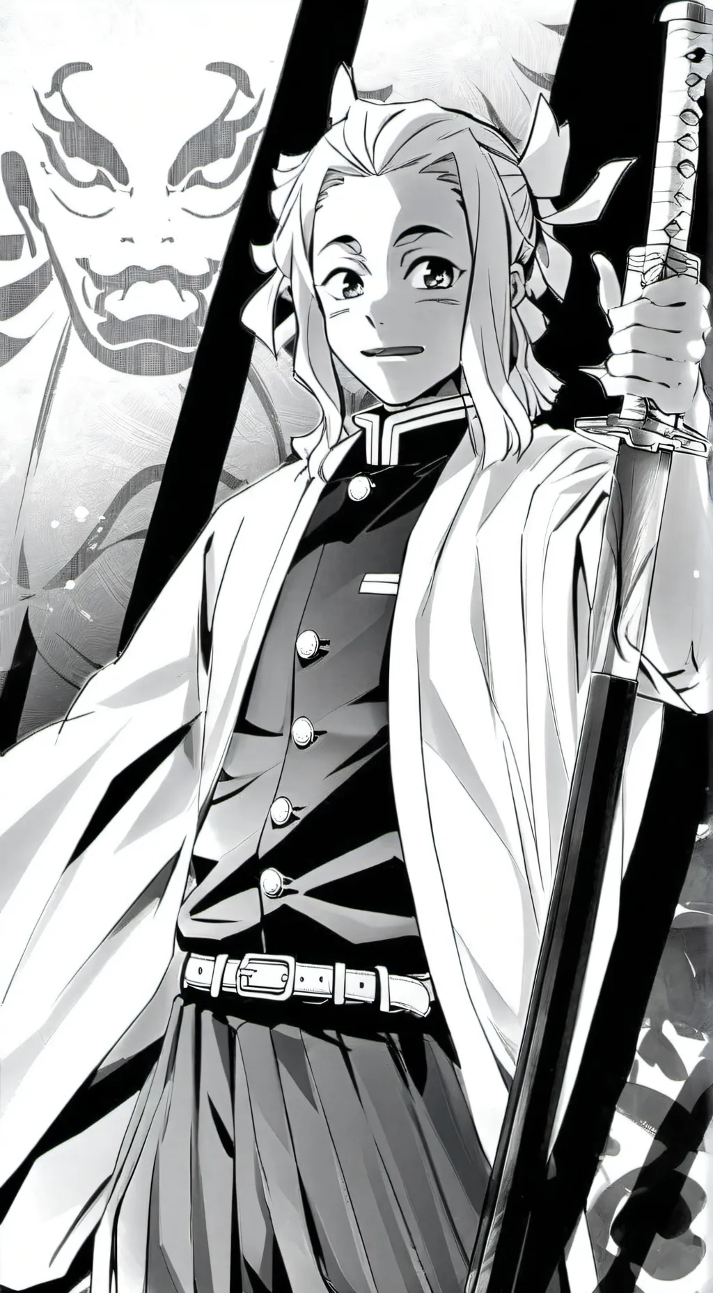 ai character: Kny new Hashira ￼ background