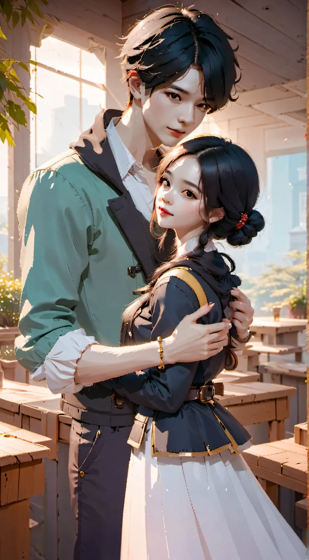 ai character: Aiden and Emily background