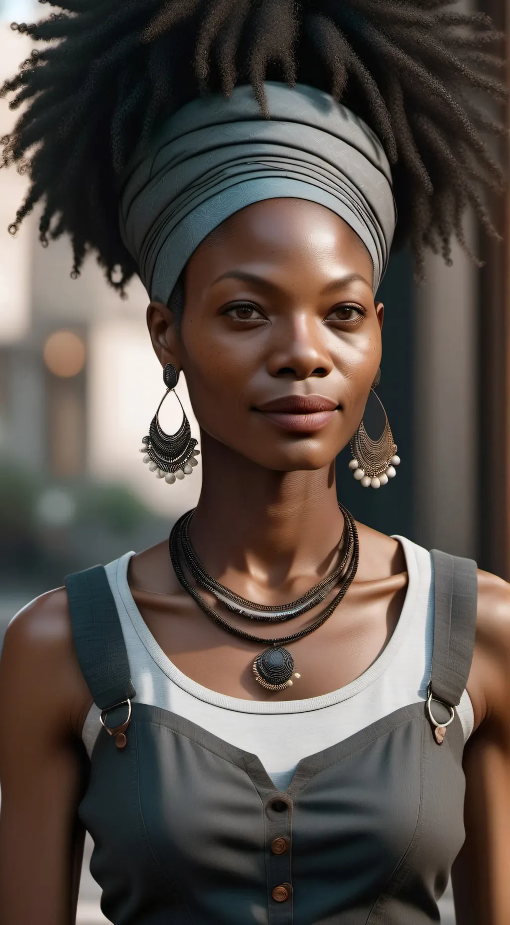 ai character: Black mama background
