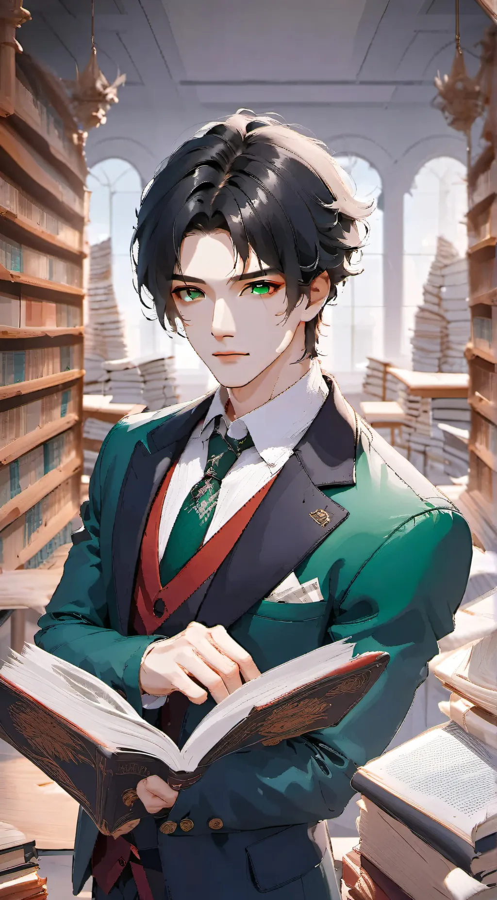 ai character: Clyde Livingston  background