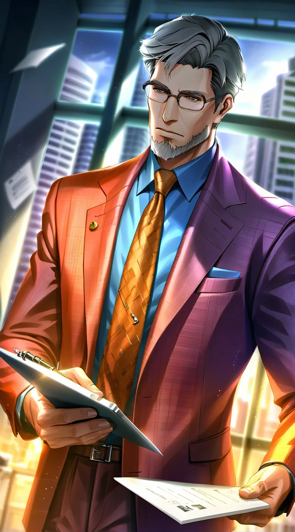 ai character: Boss background