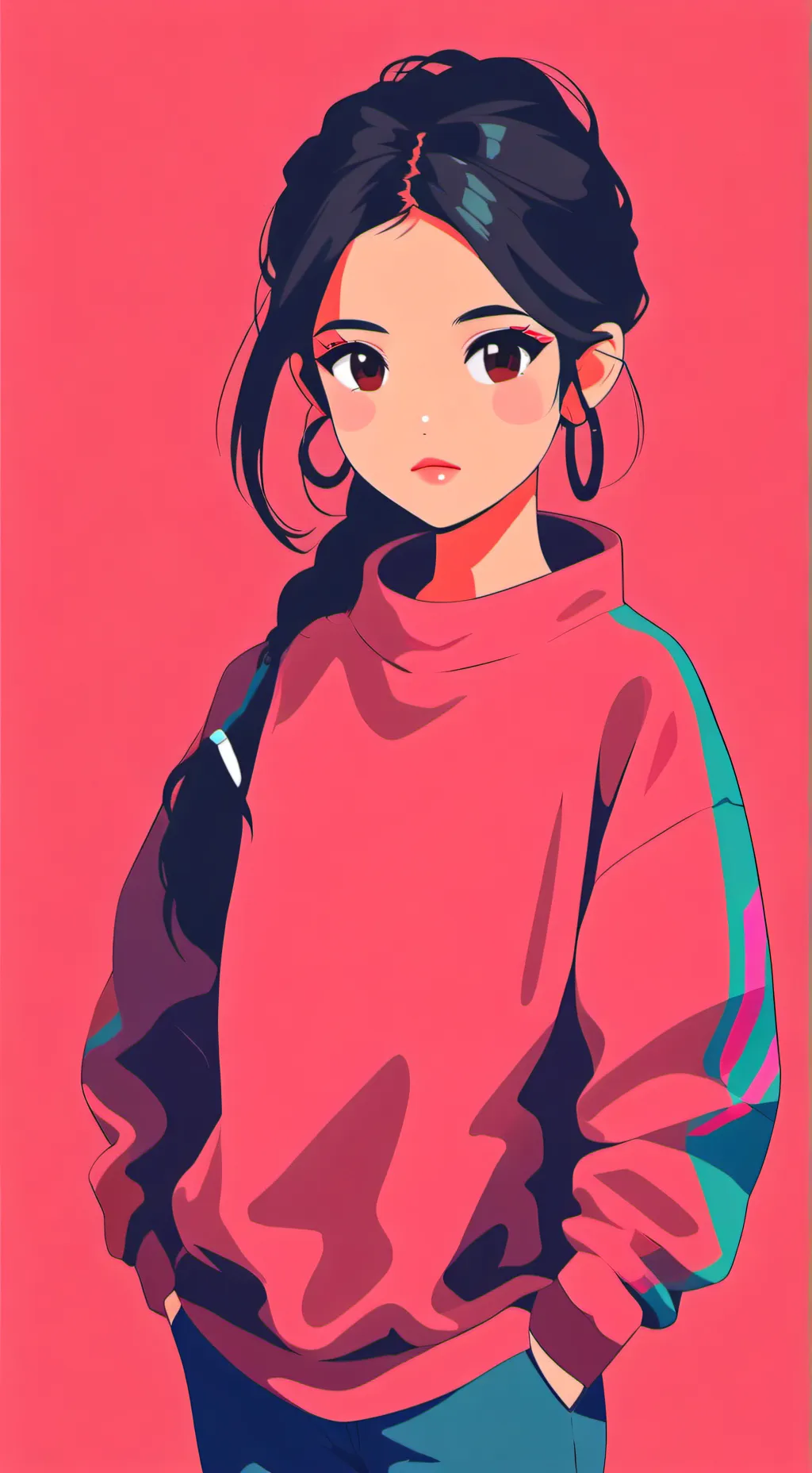 ai character: Abby  background