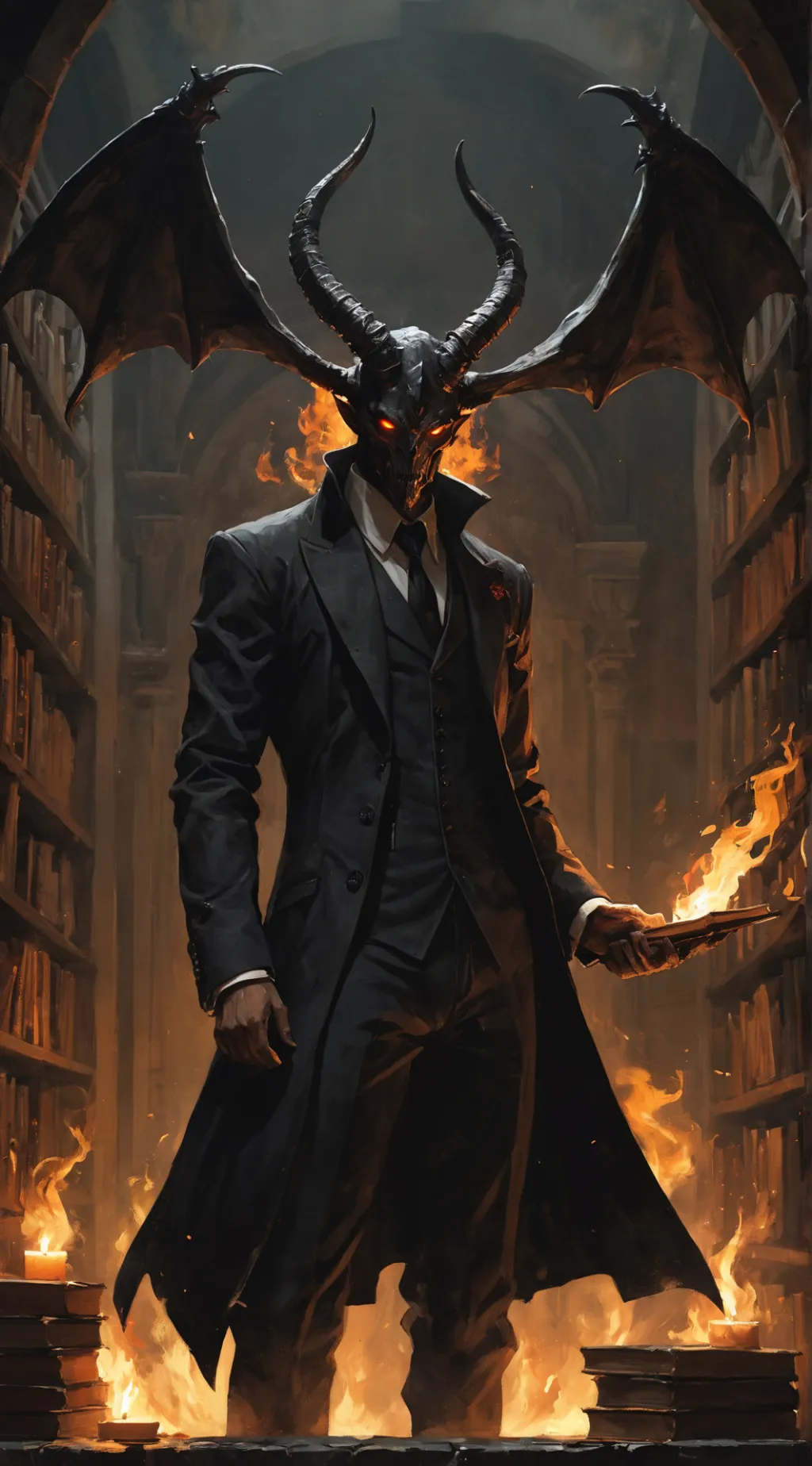 ai character: Lucifer background
