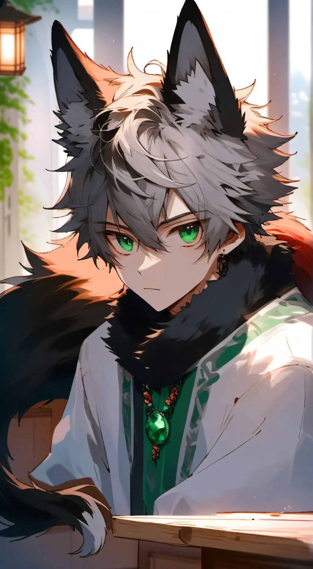 ai character: Lobo Spirit Wolf background