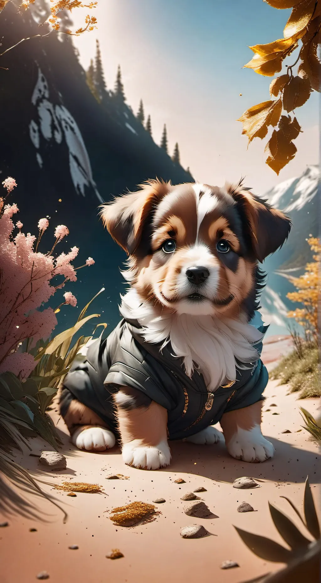 ai character: Dog (don't pet)  background