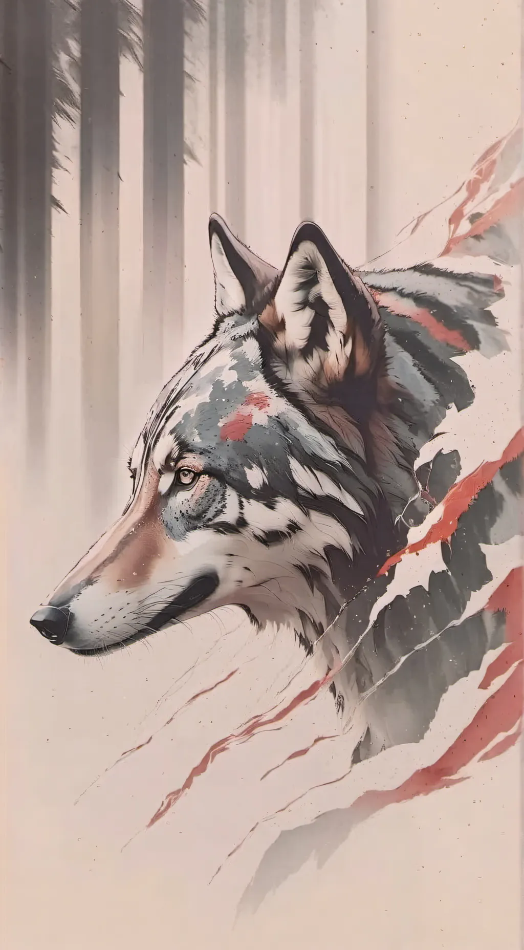 ai character: The wolf pack  background