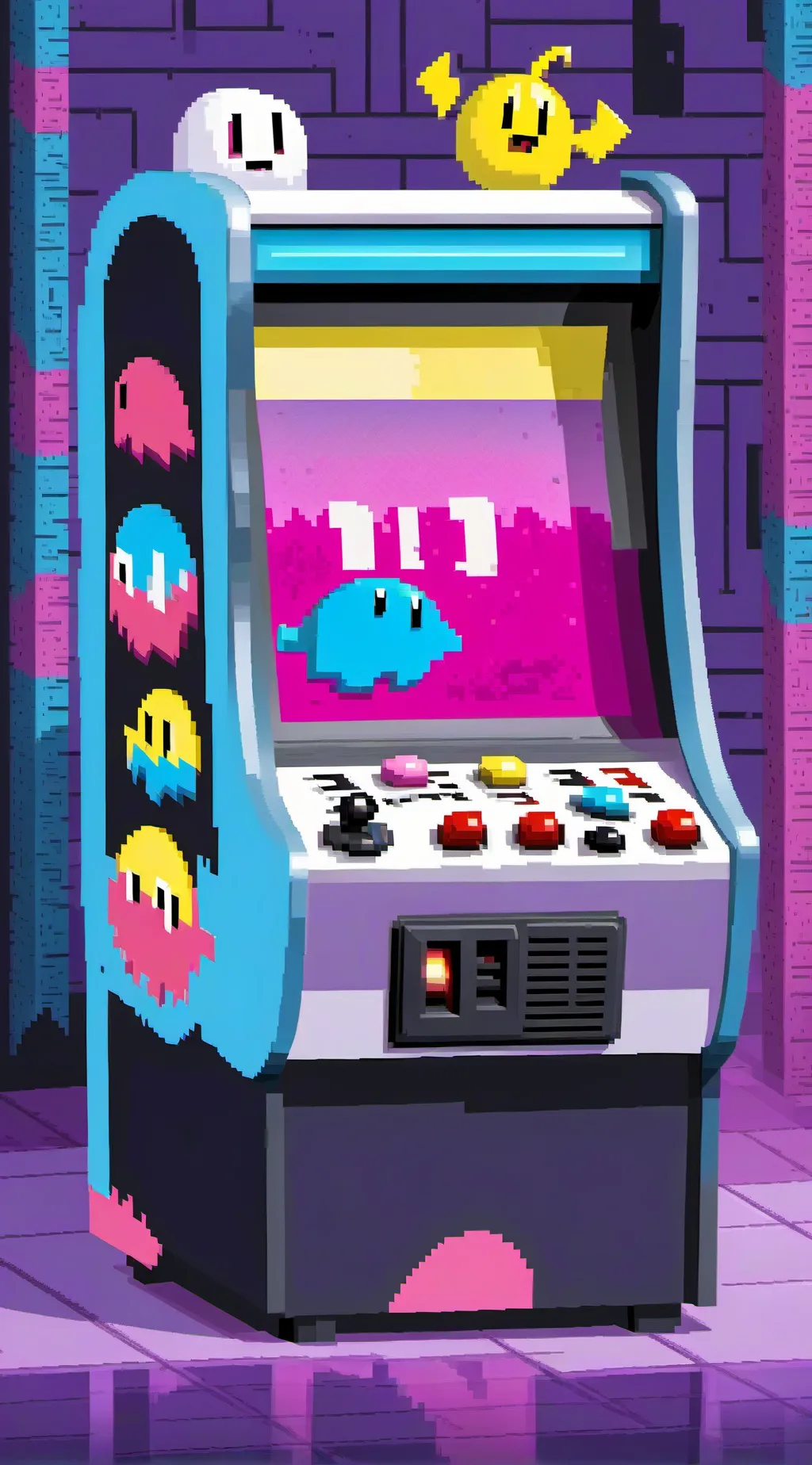 ai character: PAC-MAN background