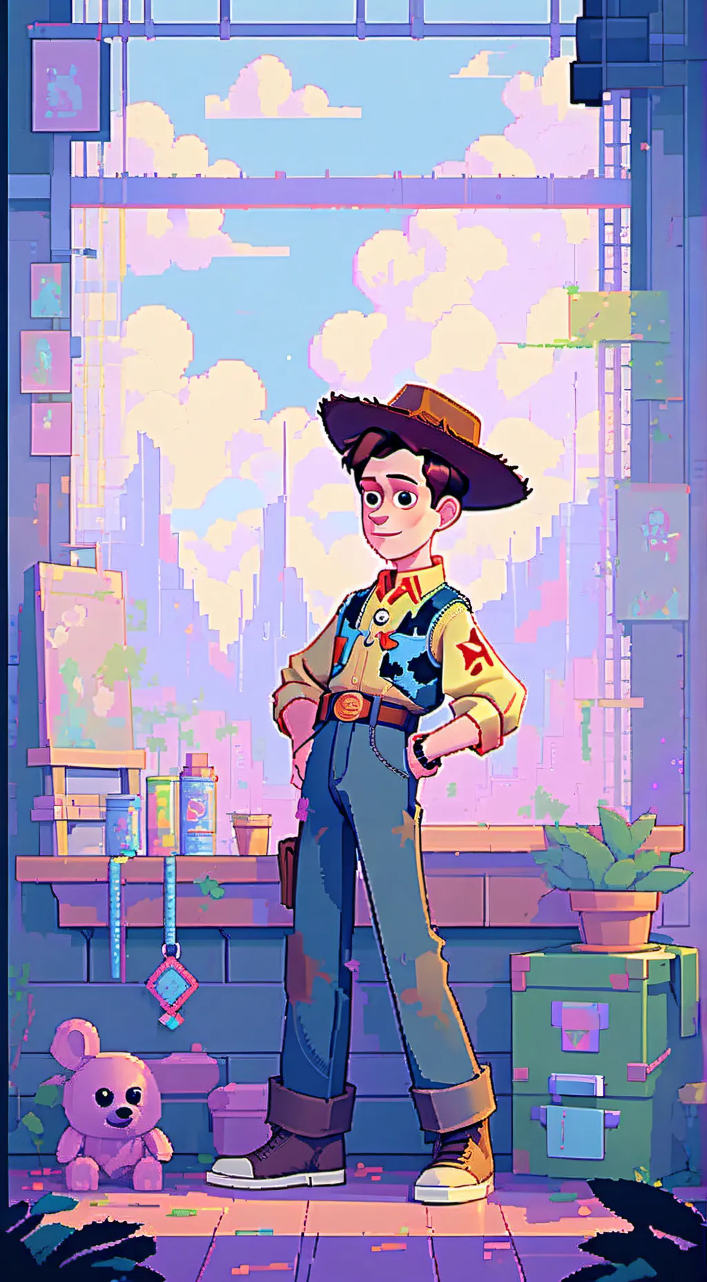 ai character: Toy story 1 background