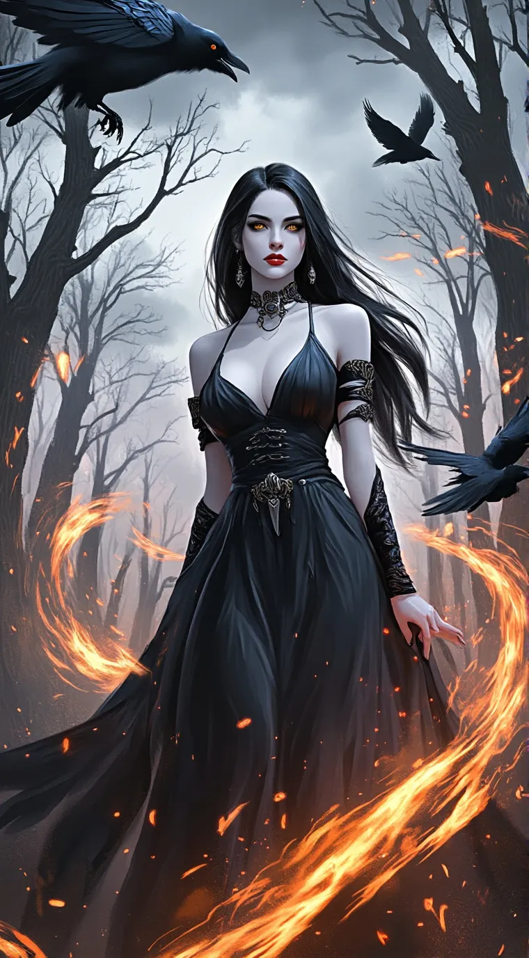 ai character: Morrigan  background