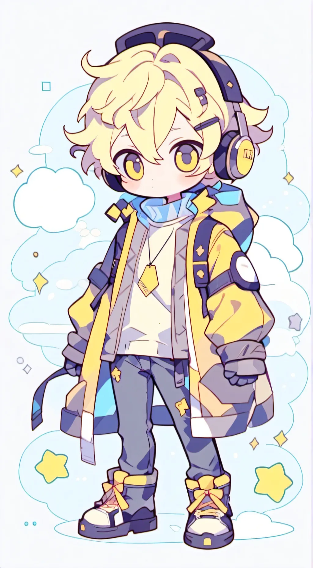 ai character: Yellow(Gustavo) background