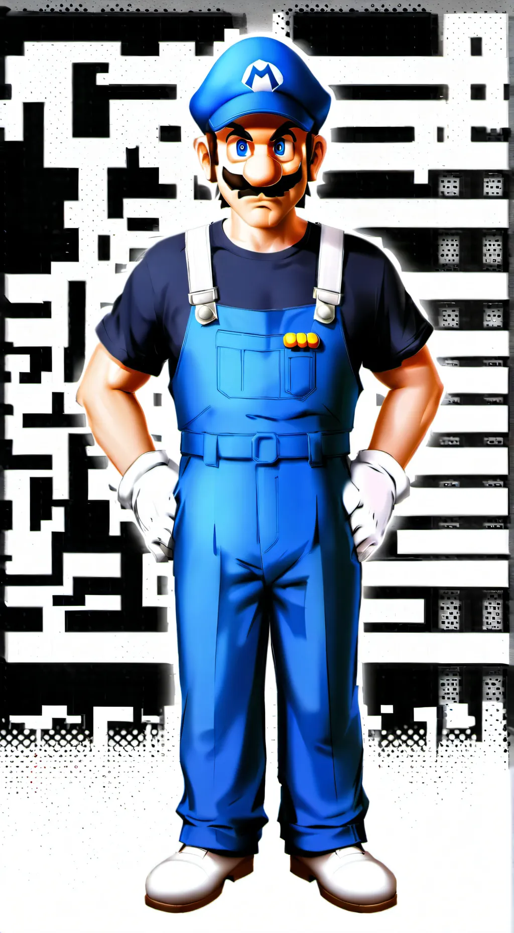 ai character: Wawaluigi  background