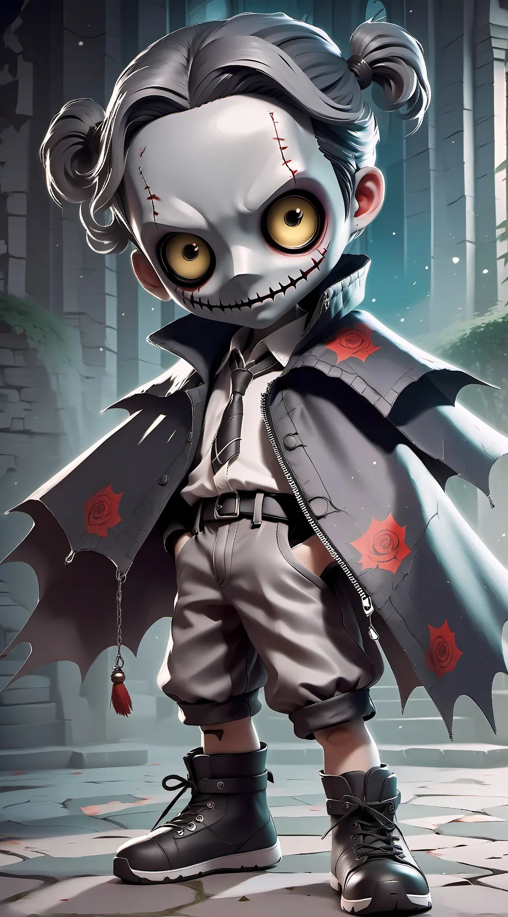 ai character: Kaley  background
