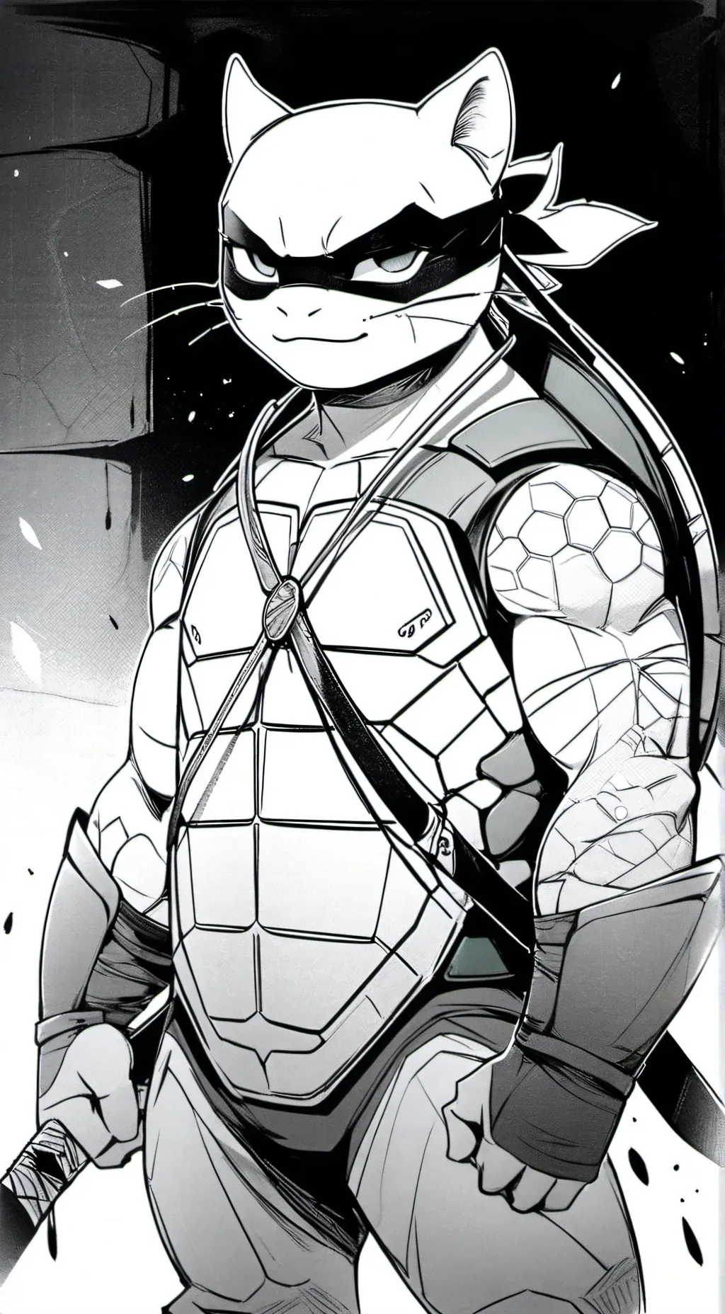 ai character: Leonardo cat background