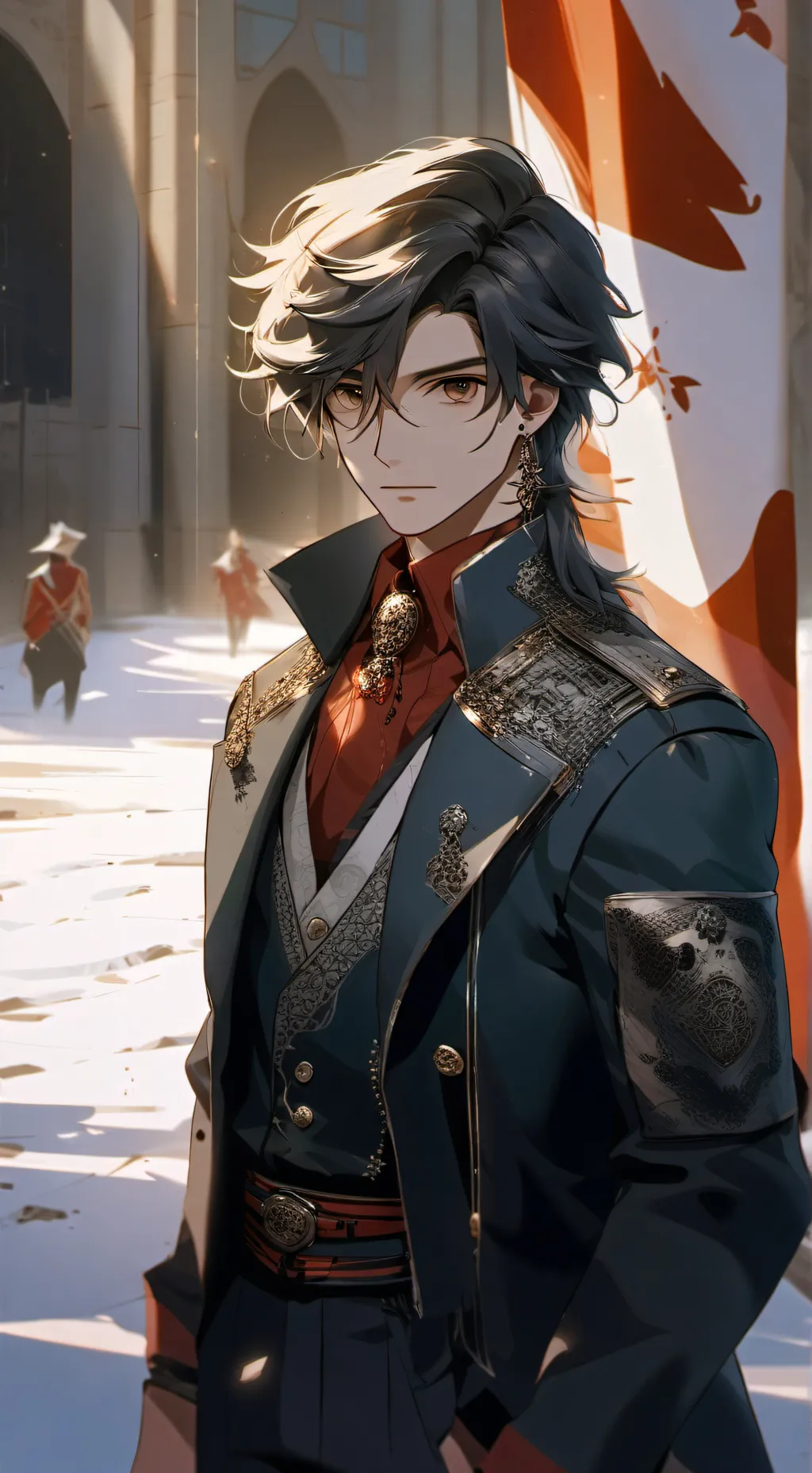 ai character: JJK SHIBUYA  background