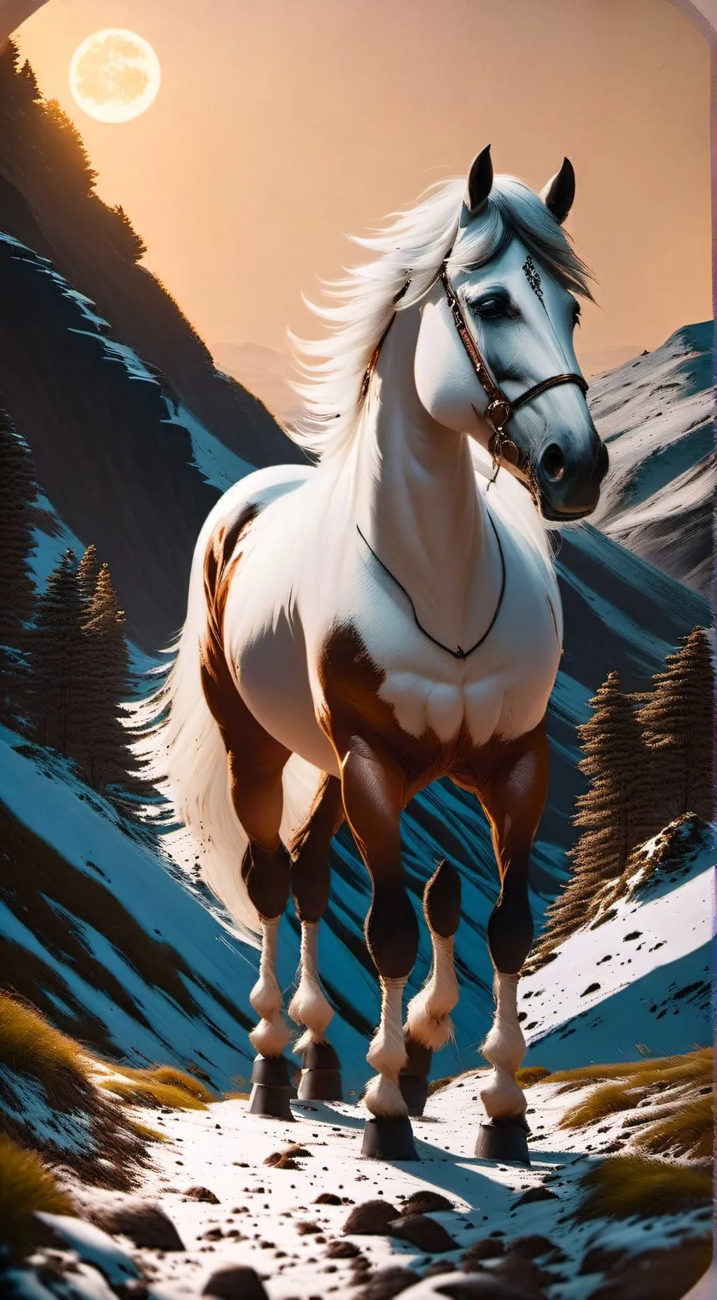 ai character: Wield Pferd herde  background