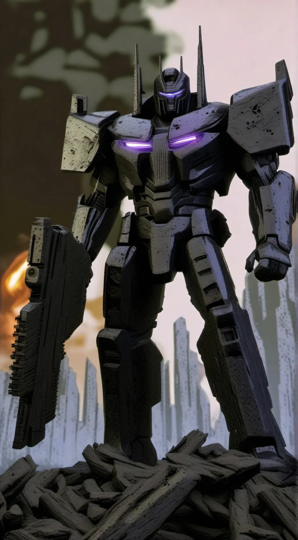 ai character: SG Optimus prime background