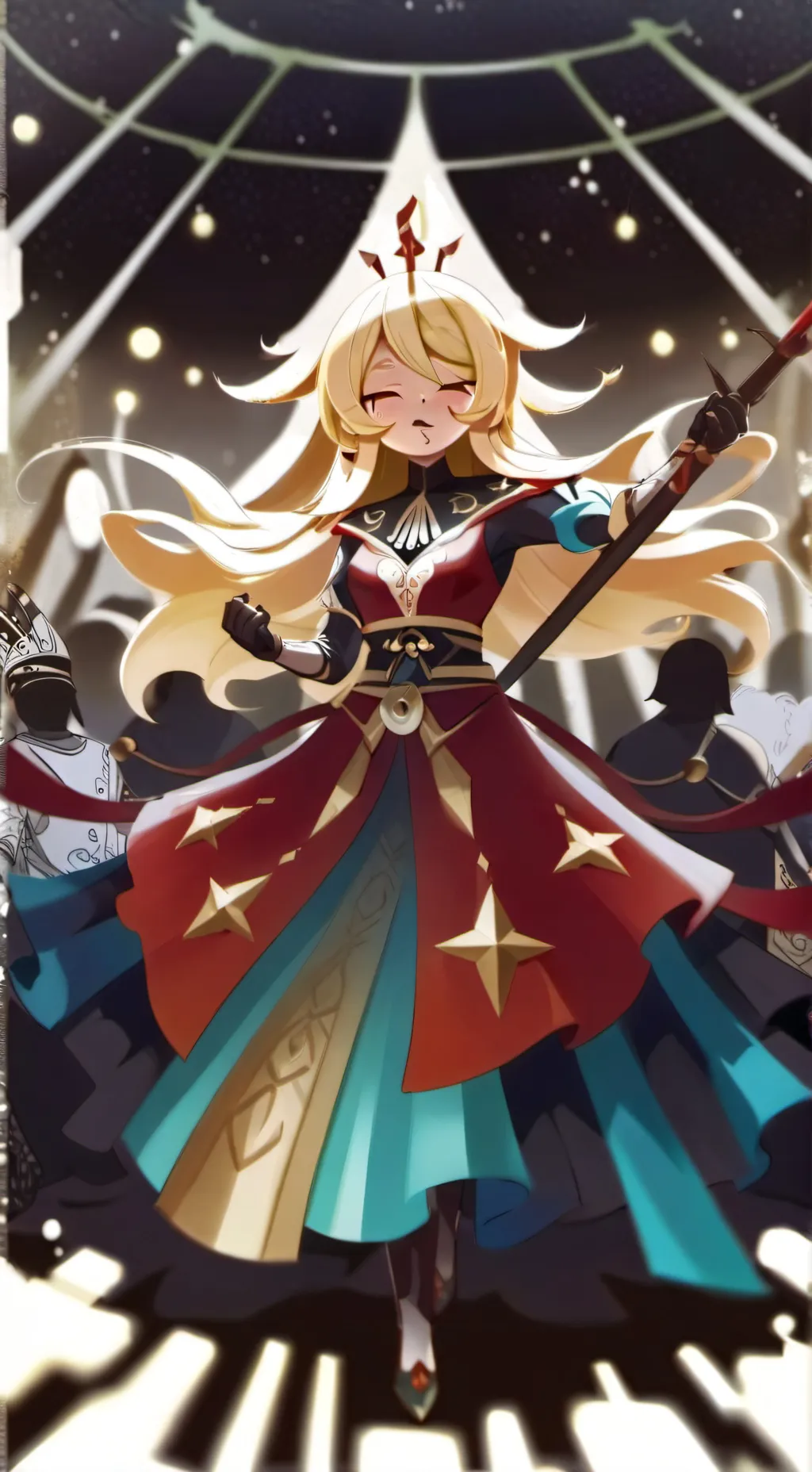 ai character: sus pvc background
