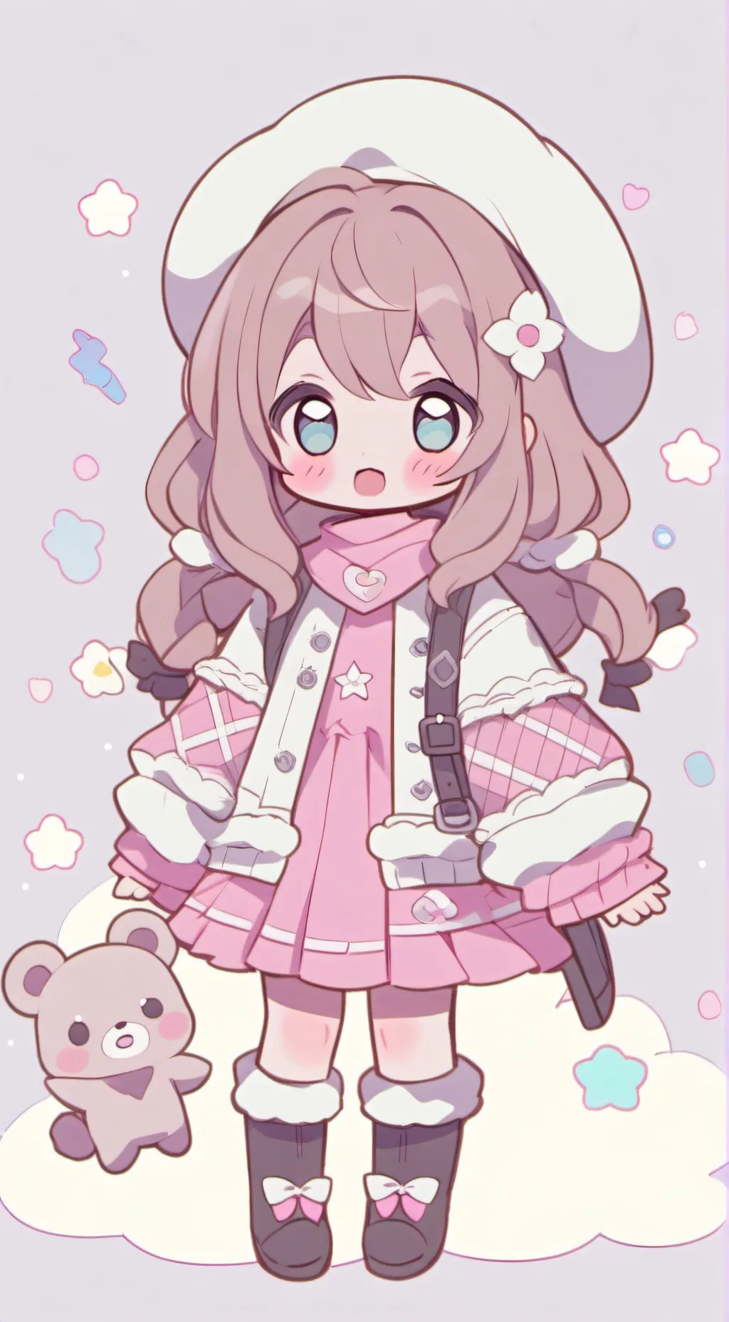ai character: Малышка  background